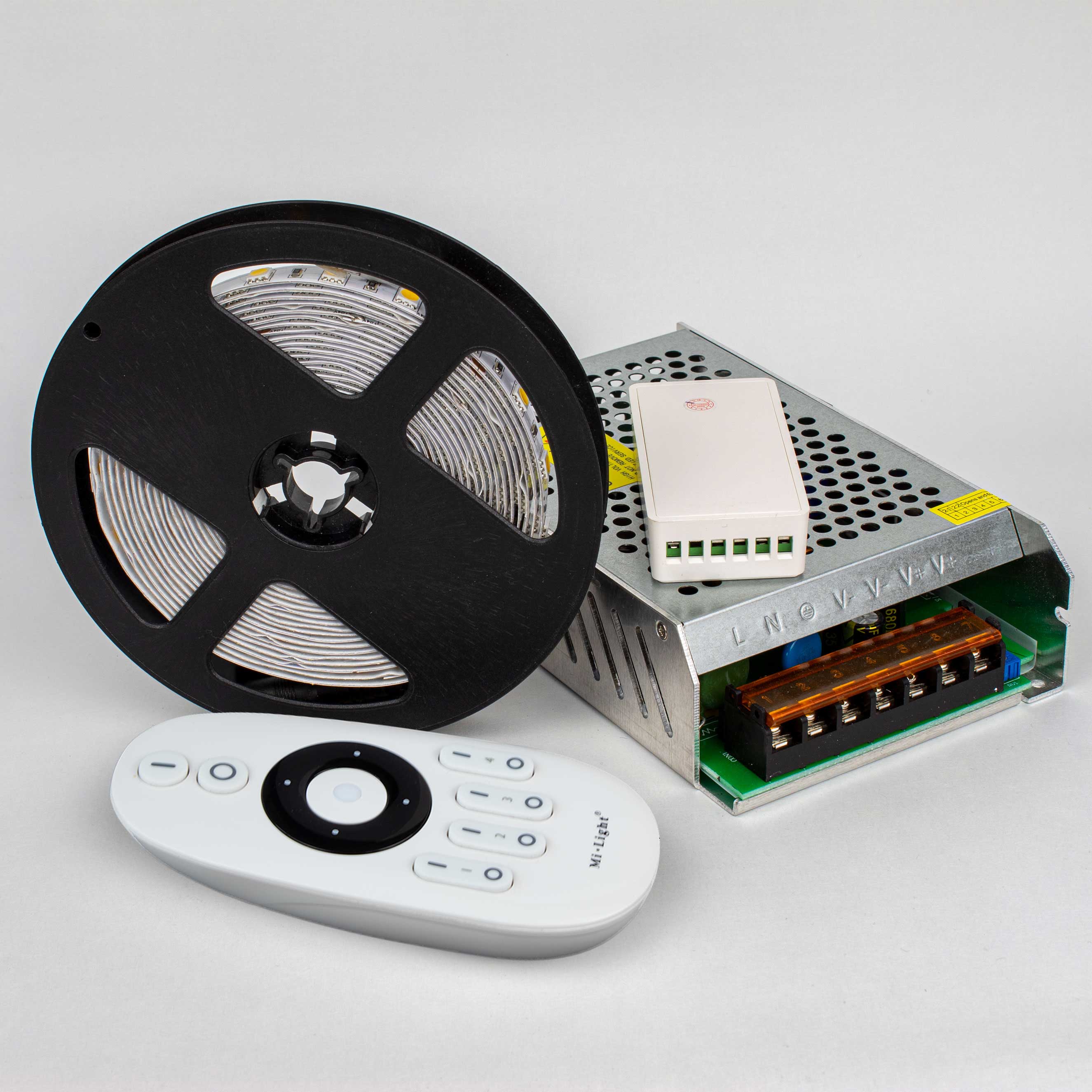 LED Set 24V Warmweiß 60 LED/m mit LED Trafo & Controller | LED Stripes in versch. Längen