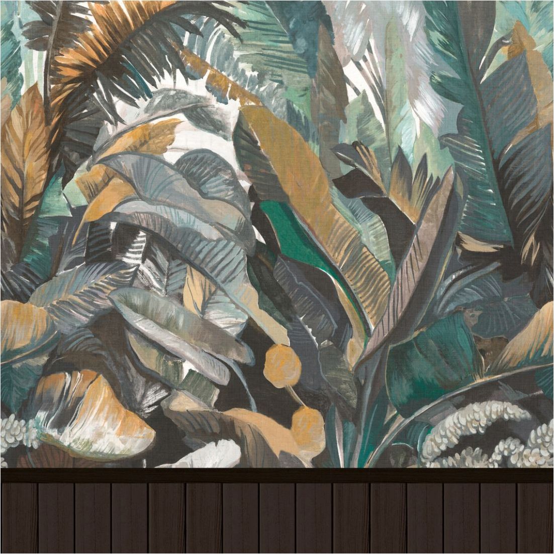 Fototapete 398091 Holz Wallpanel Schwarz Eye Catcher Vlies 1.59 m x 2.80 m A.S. Création