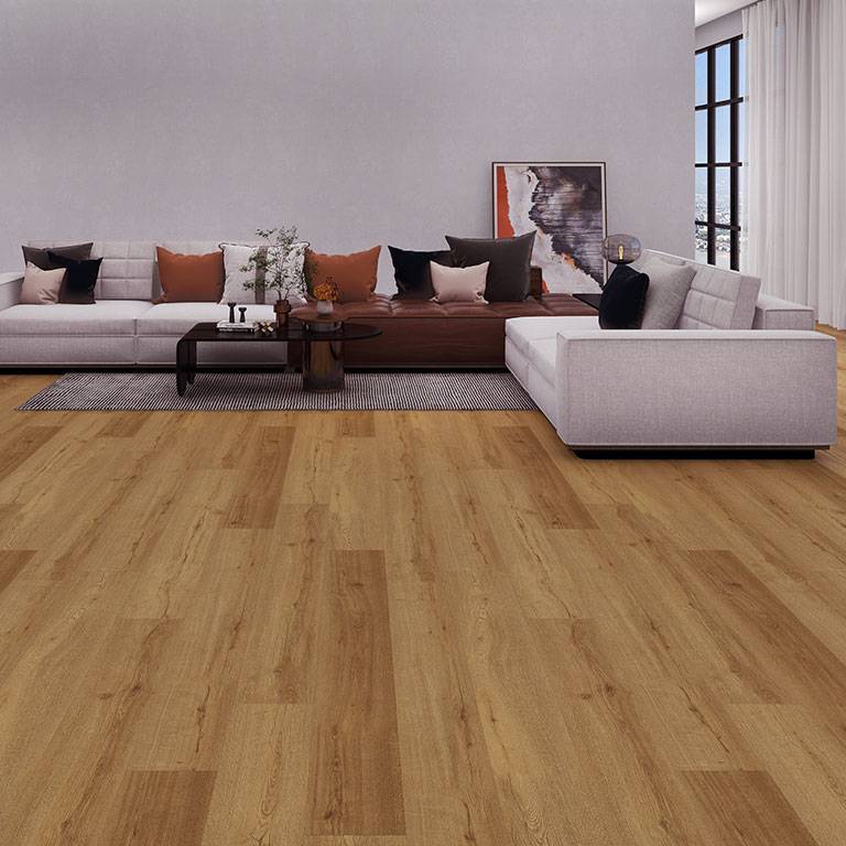 vinyl_2467_Raum_Haupt Check One Vinylboden 2467 Lohe 1220 x 182 x 5 mm Klick Vinyl Holzoptik Eiche Braun