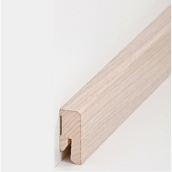 Sockelleisten "Halle" - Eiche weiß (Echtholzfurnier / 16.4.36)