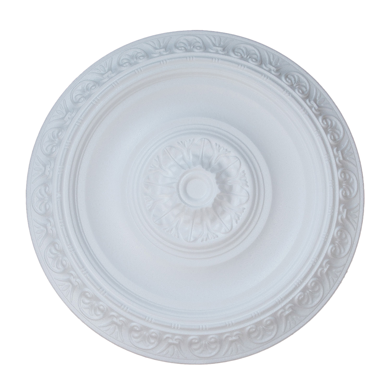Marbet | Stuckrosette "R20" | Ø 40 cm | Styropor | weiß