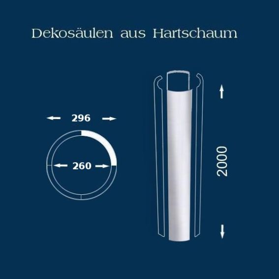 Säulenschaft / Säulenprofil "Wiesemann SP14 glatt" - unbeschichtet