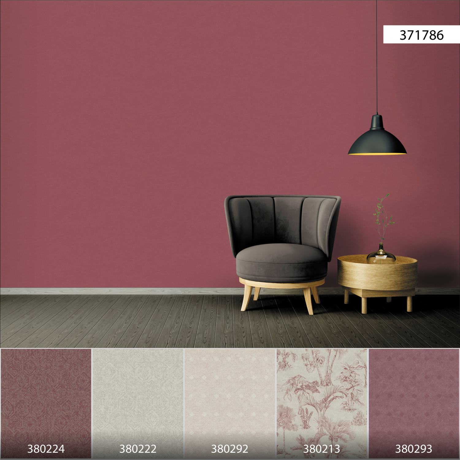 A.S. Creation | Cuba | 371786 | Vliestapete | Einfarbig | Uni | 0.53 x 10.05 m | Lila
