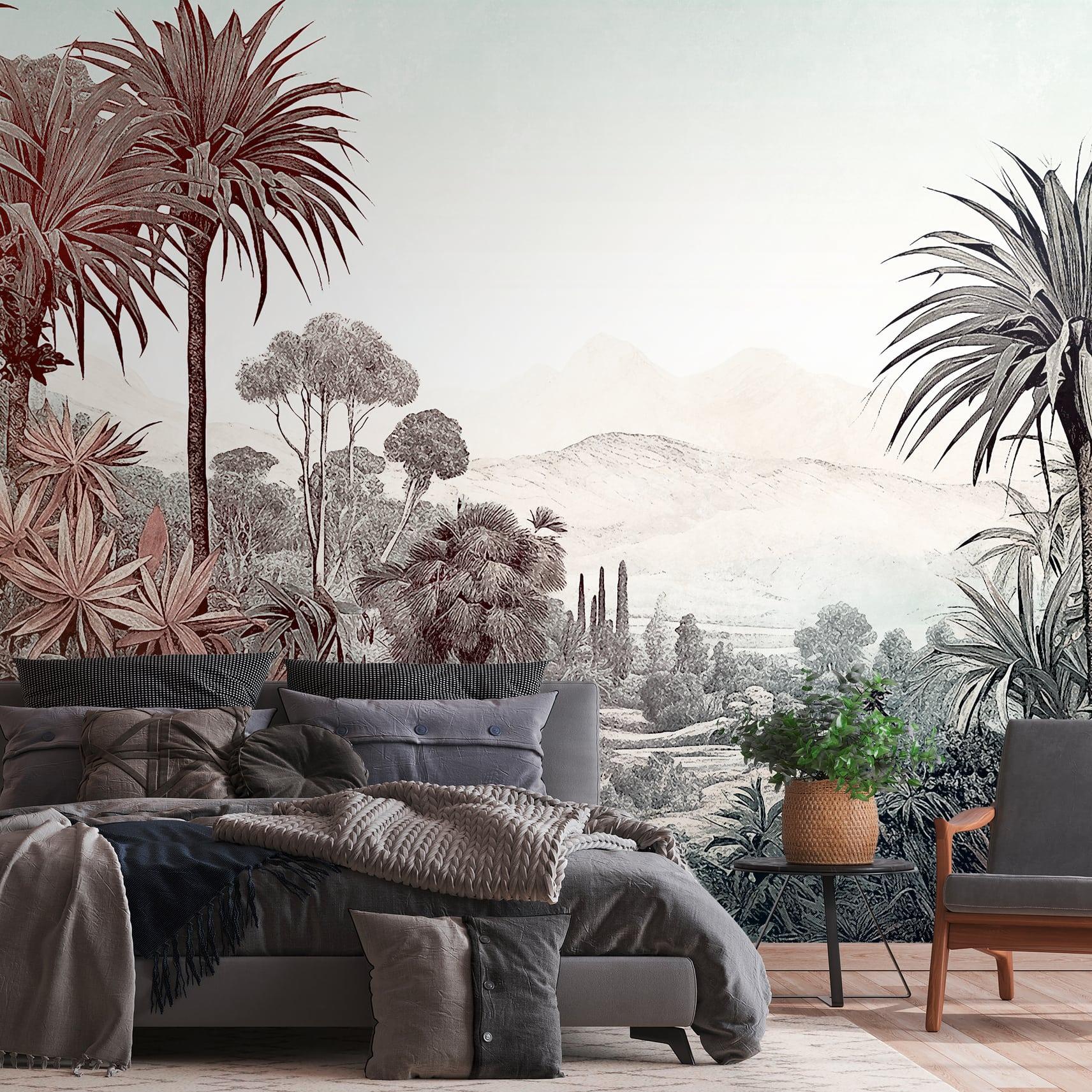 A.S. Creation Fototapete The Wall III 399031 Ein Motiv pro Rolle Botanical Dschungel Bunt Braun