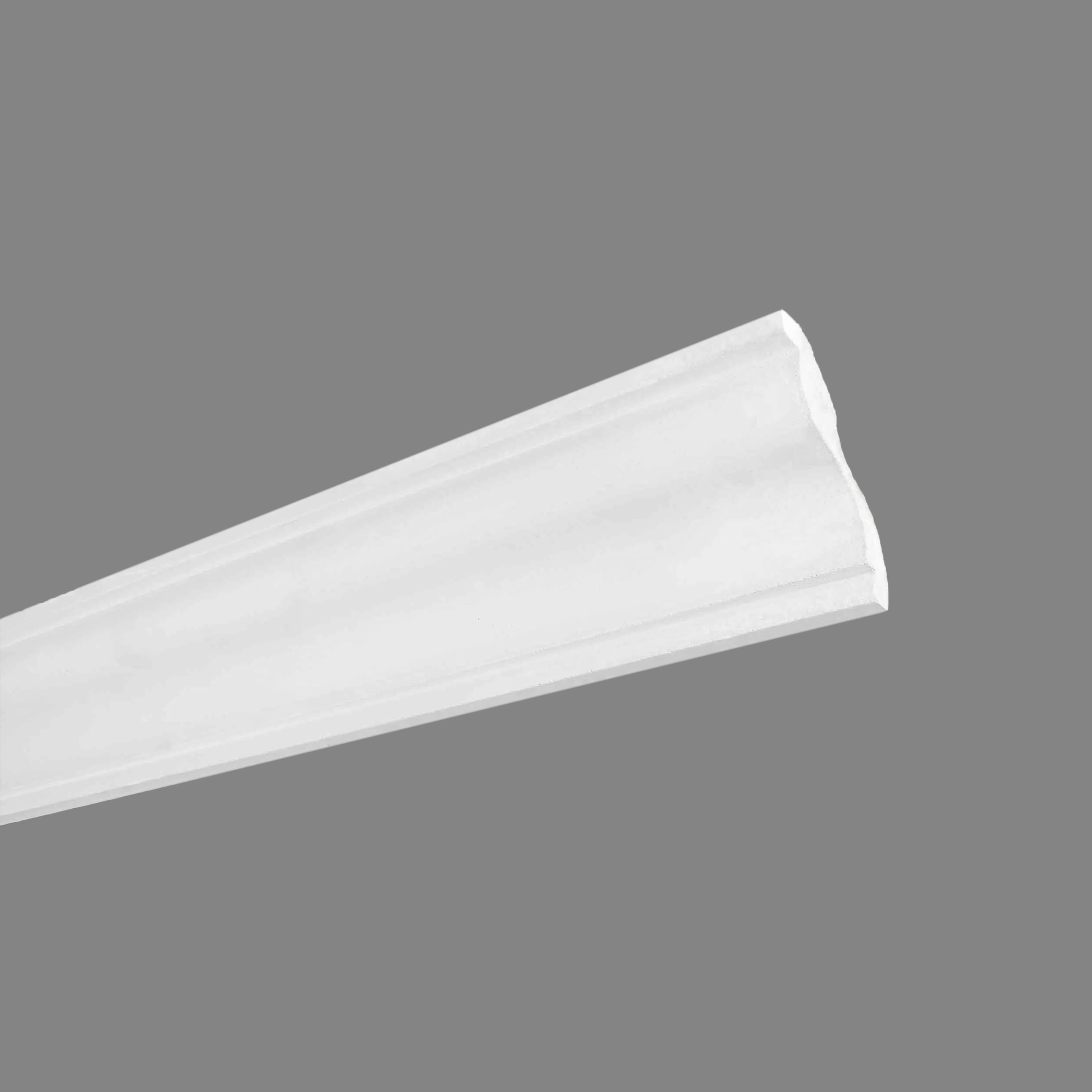 PROVISTON | Gipsleiste "ES-20" | Echter Gipsstuck | 70 x 87 x 1200 mm | Stuckleiste aus Gips