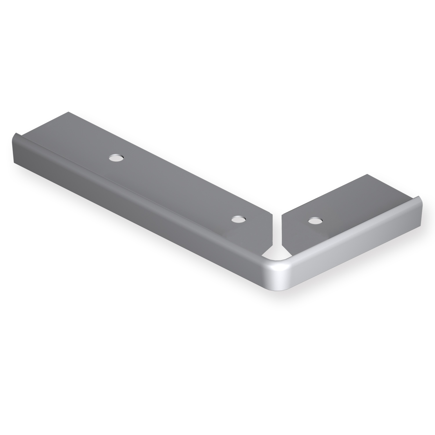 Runde Treppen Ecke Rechts 90 Grad 19 x 48 mm Treppenkantenprofil Glatt Versenkt Gebohrt Küberit