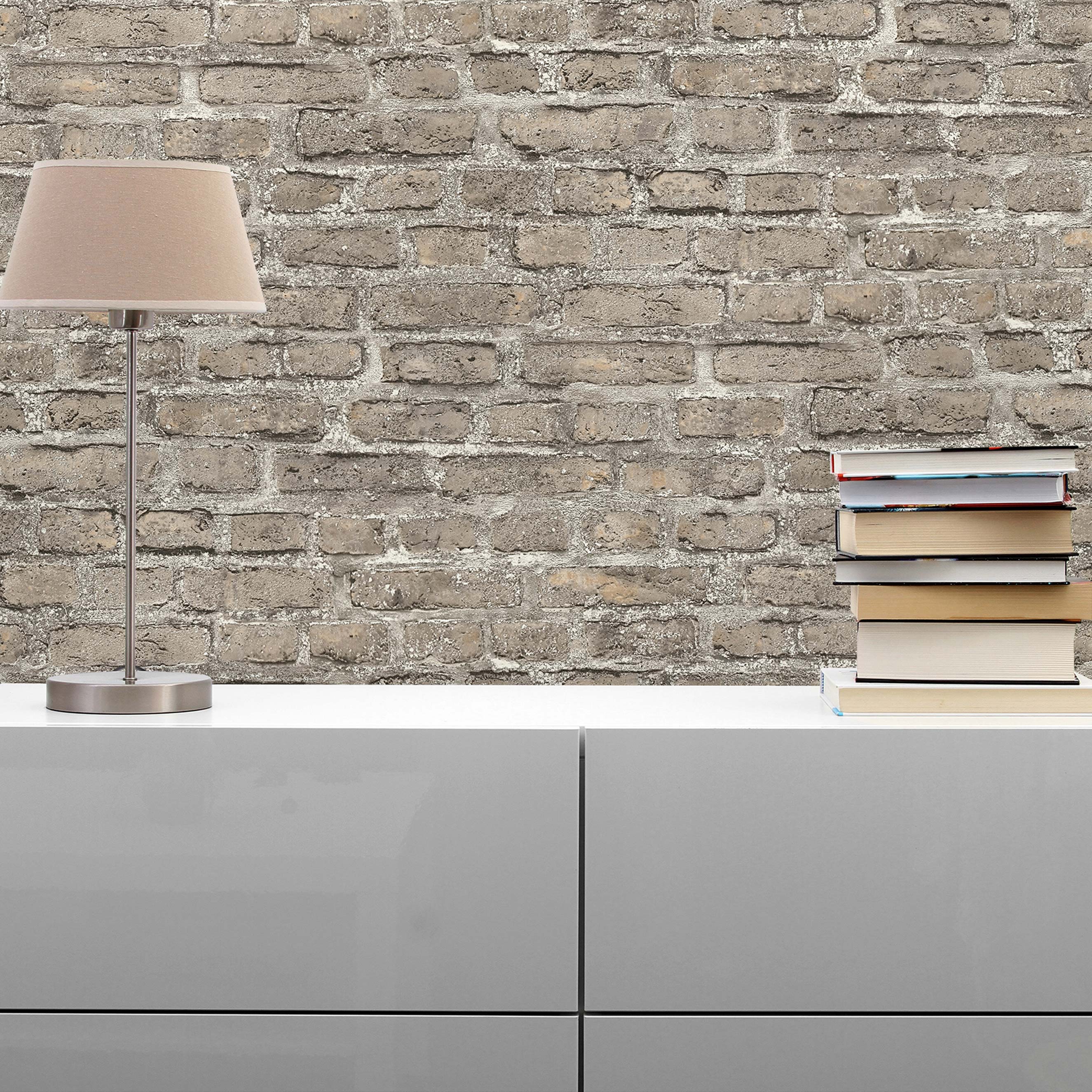 Tapete Steinoptik Tilo M1-No.160 Vliestapete Grau Braun Steintapete