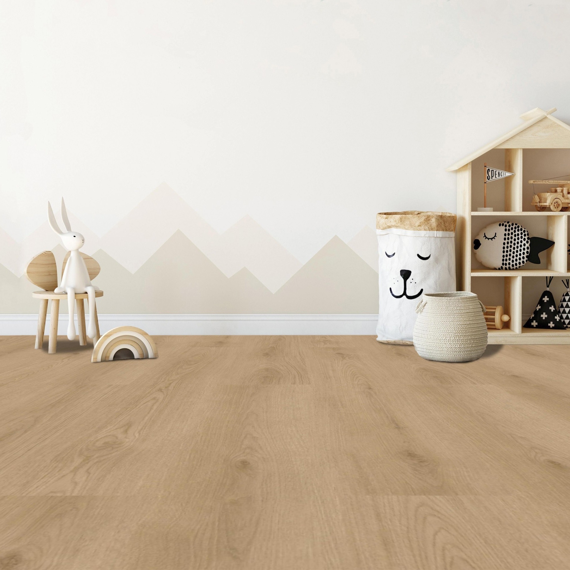 Check One Vinylboden Krokamp 7 x 228 x 1524 mm Klick Vinyl Holzoptik Eiche Braun