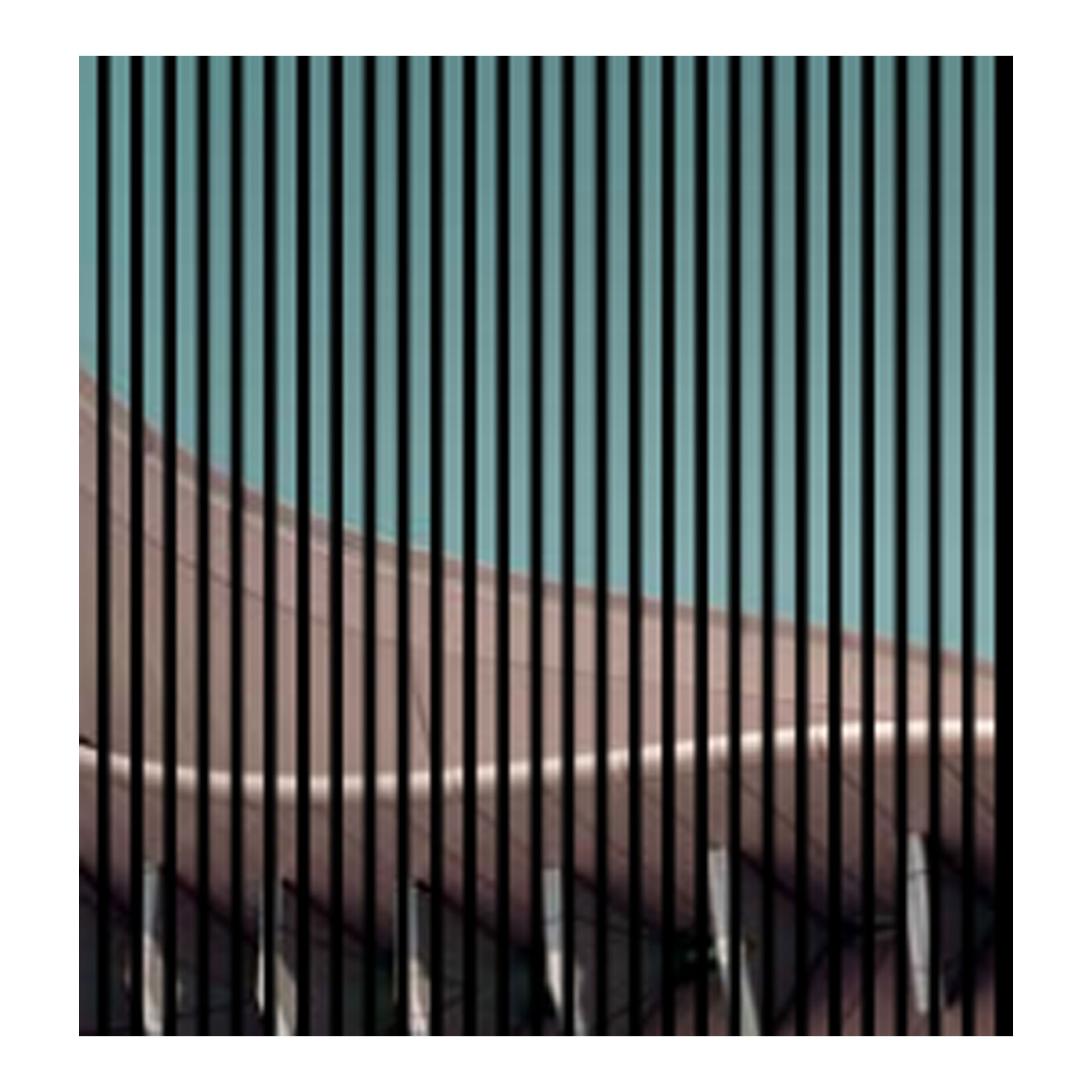Akustikpaneele mit Digitaldruck Gebäude Architektur Wandpaneele Blau Garu in versch. Größen