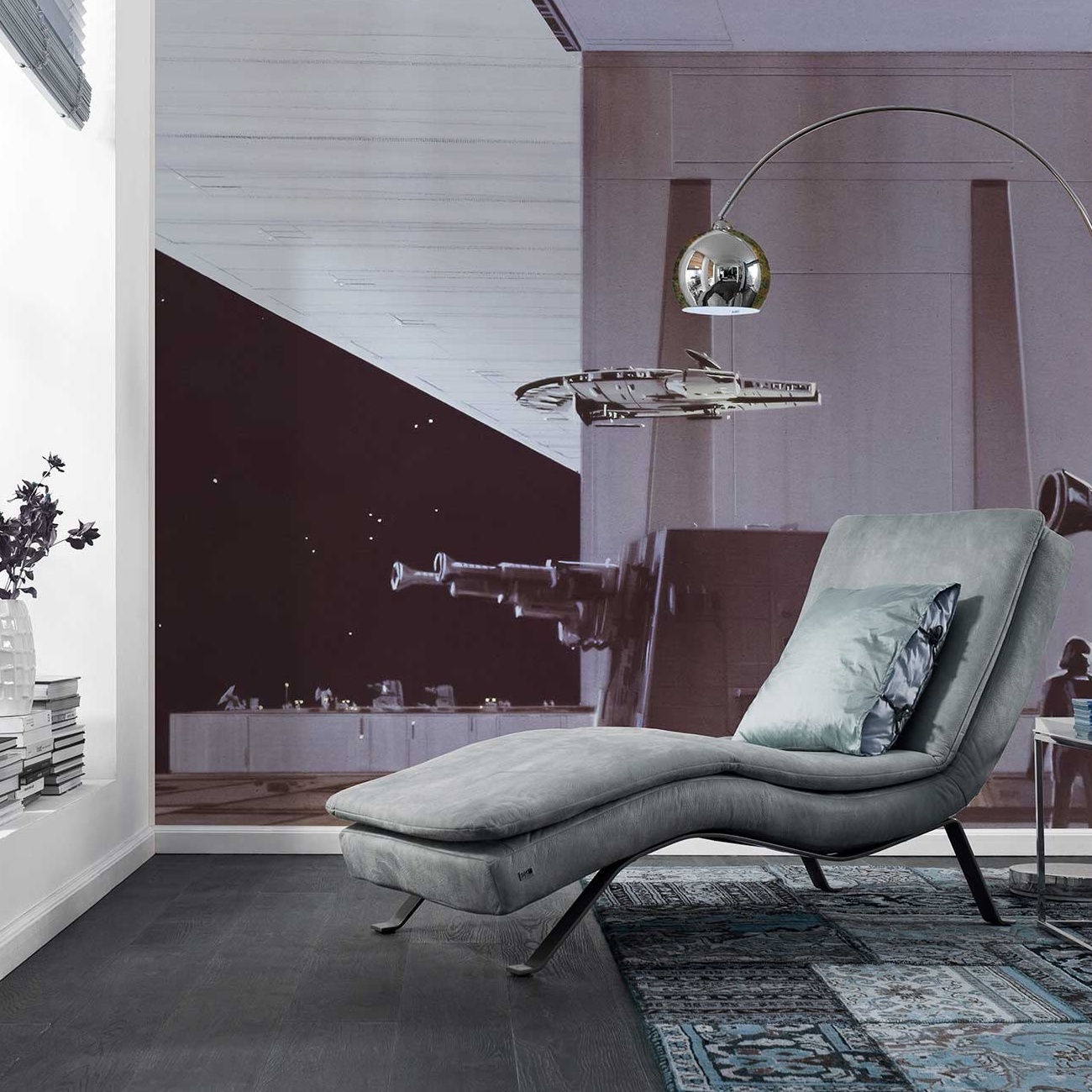 Komar Fototapete Star Wars Todesstern Hangar 250 x 500 cm Vlies Todesstern Hangar Verteidigung