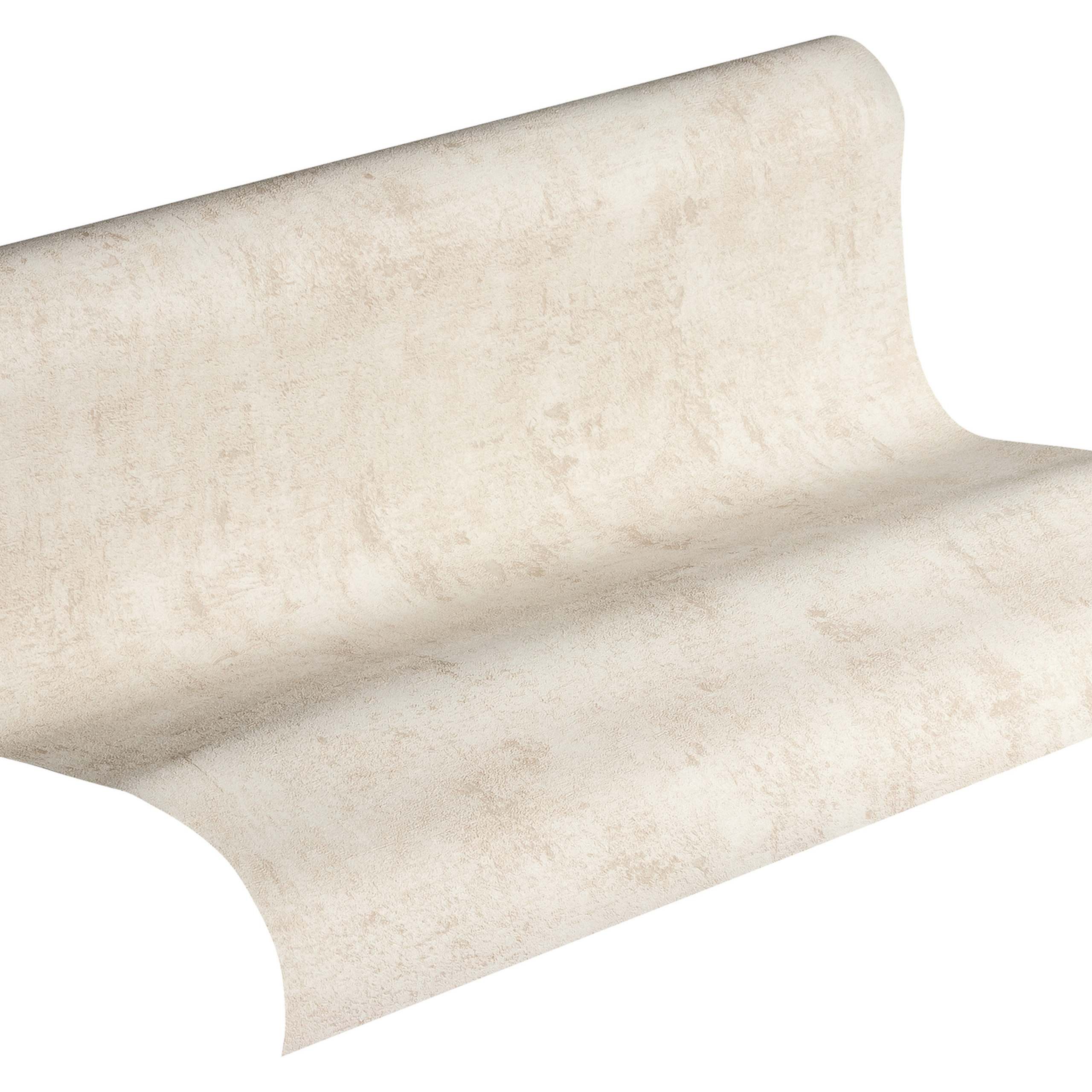 A.S. Creation | Blooming | 224057 | Vliestapete | Einfarbig | Uni | 0.53 x 10.05 m | Beige