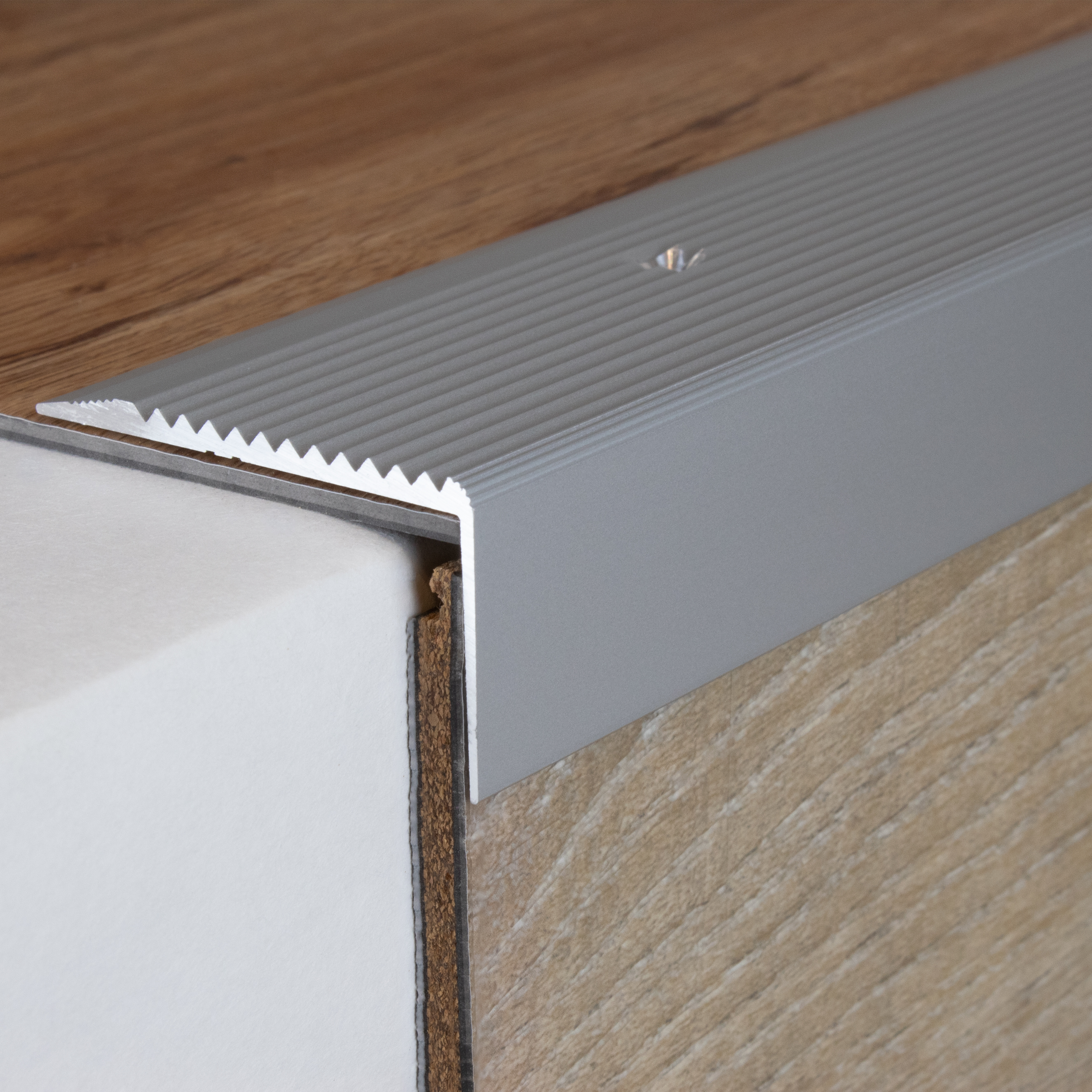PROVISTON Treppenkanten- & Winkelprofile Gela Höhe 28 mm Breite 50 mm L 1000 mm Aluminium