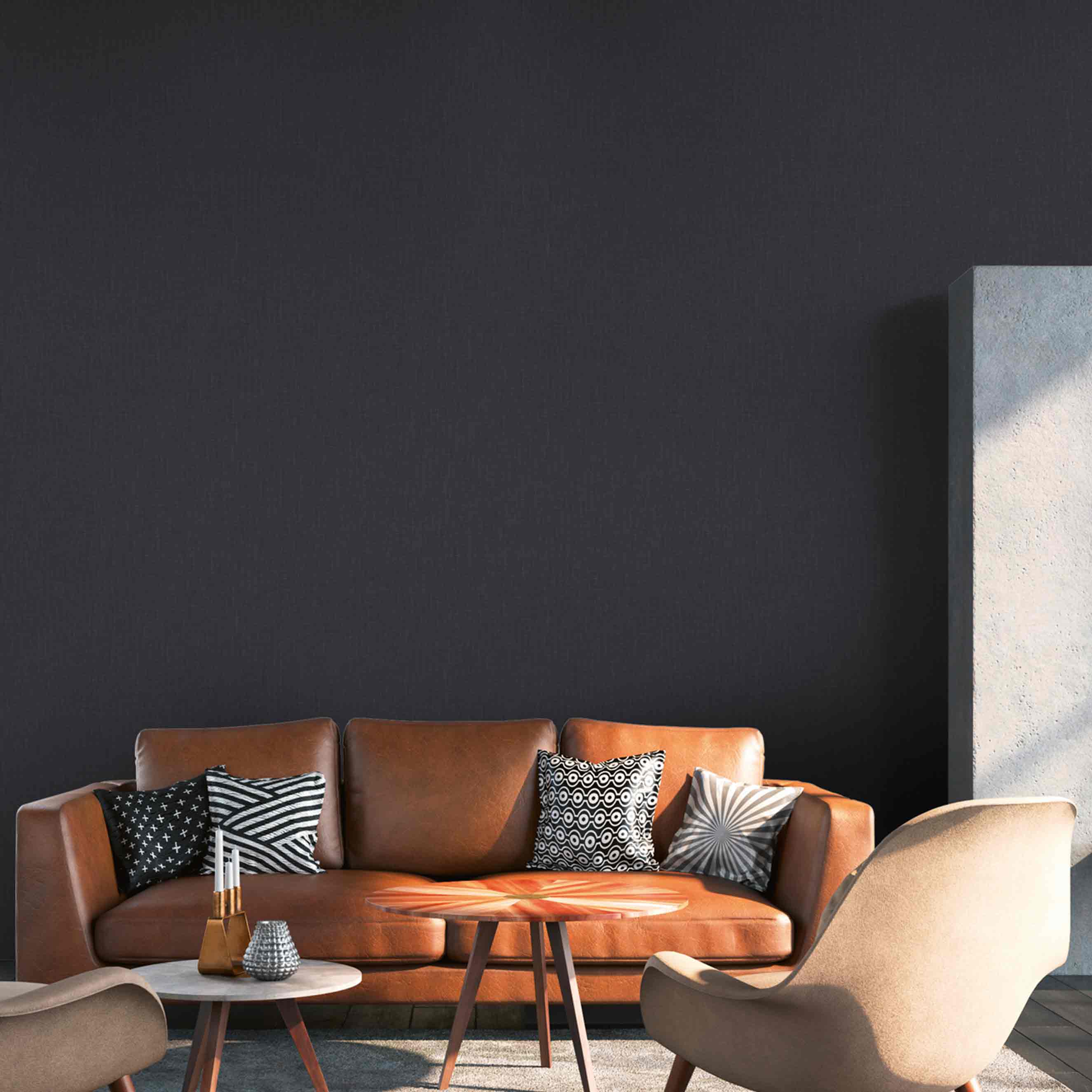 Designer Daniel Hechter 6 | No. 10097 | Vliestapete Einfarbig | 0.53 m x 10.05 m | Schwarz