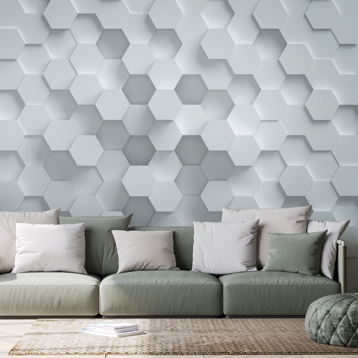 382901_HauptNah A.S. Creation Fototapete The Wall 382901 Ein Motiv pro Rolle 3D Optik Weiß