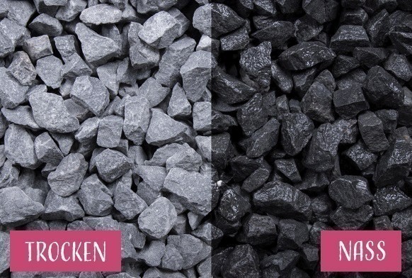 Basalt Splitt 1 - 3 mm Edelsplitt Basalt Naturstein Grau Schwarz Garten Steine GSH