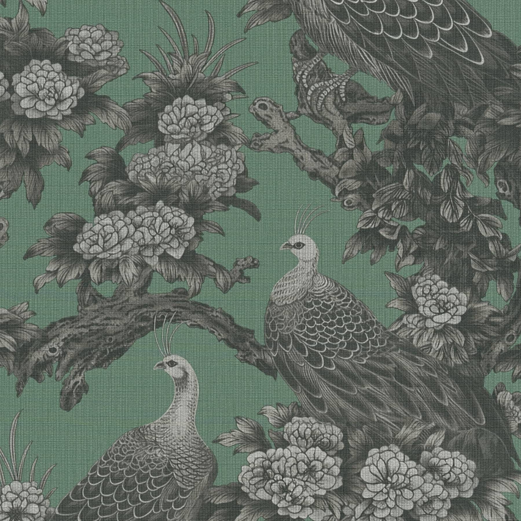 Vliestapete 399822 Grau Grün Schwarz Blumen Floral Michalsky 6 A.S. Creation