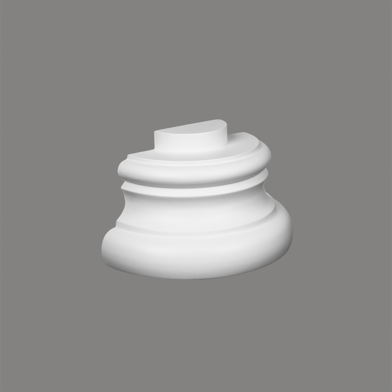 Mardom Halbsäulen Fußteil C5002-4H Profoam 310 x 155 x 160 mm Weiß für Halbsäule und Halbkapitell