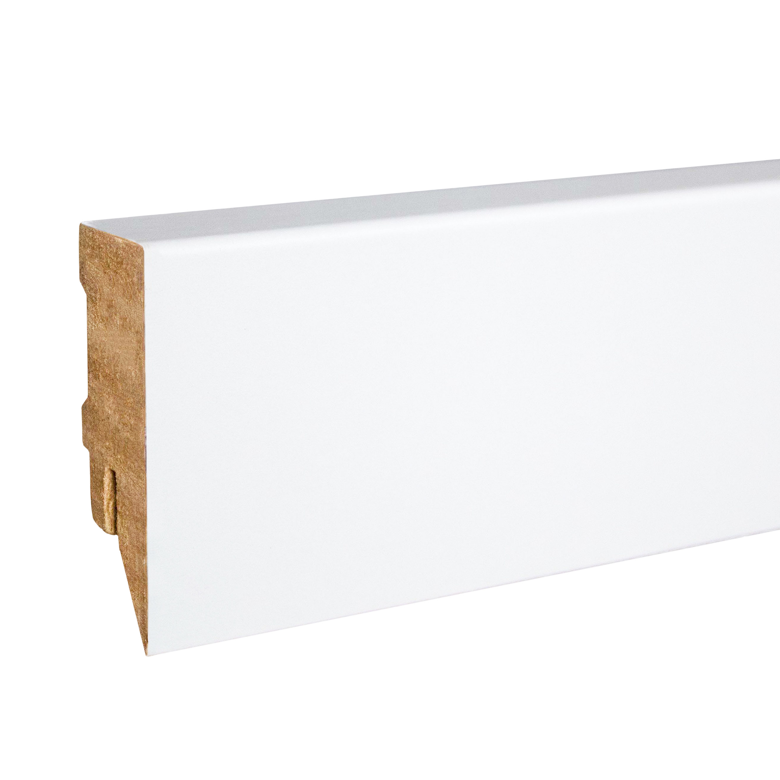 Kosche | Sockelleiste Cremona-2 | 72003 | 16 x 58 x 2500 mm | Fußleiste | Bodenleiste | Weiß