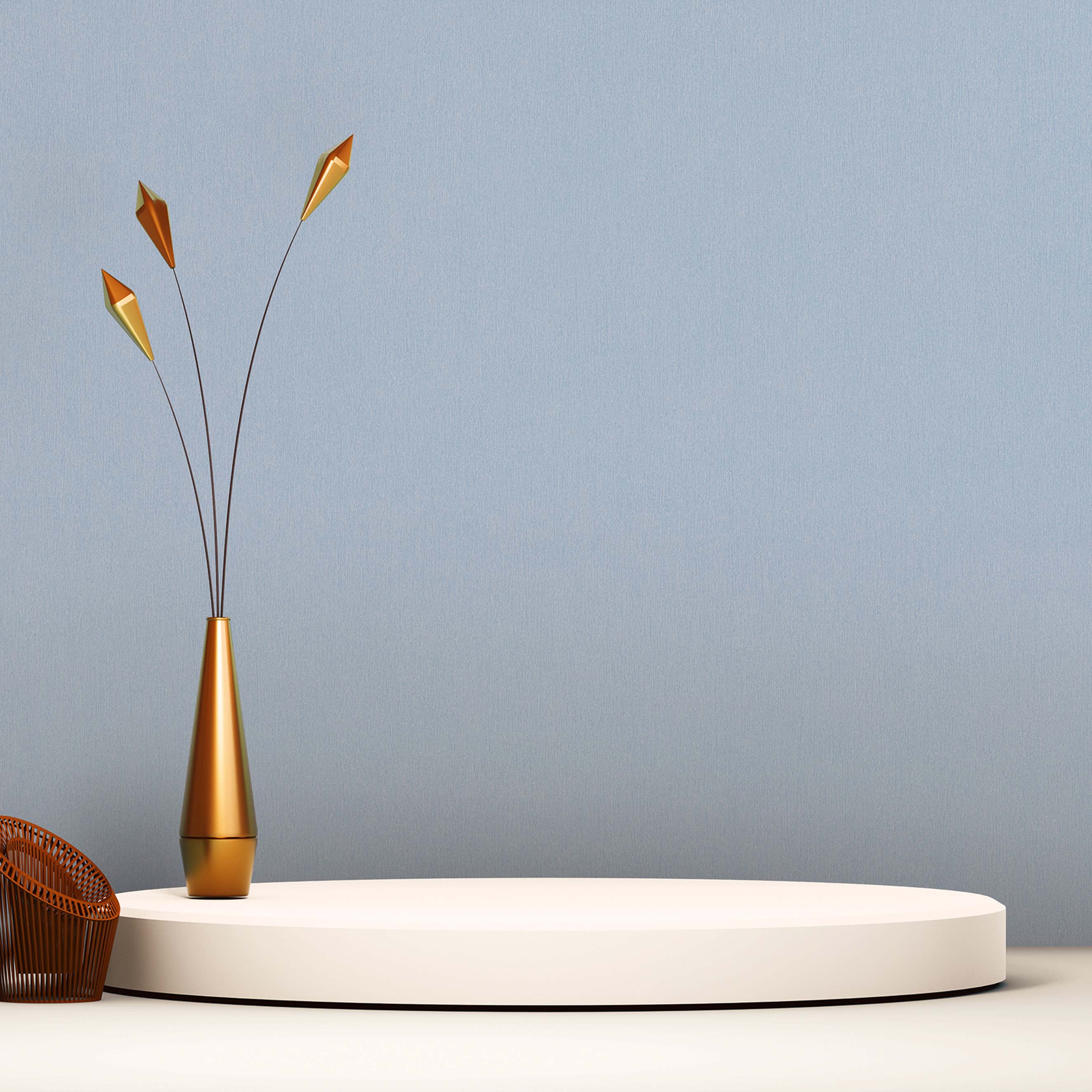 Tapete Kinderzimmer M1-No.823 | Vliestapete | Blau | Unitapete | Einfarbig