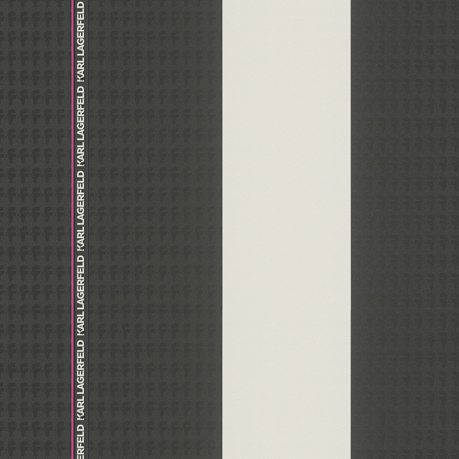 A.S. Creation | Karl Lagerfeld | 378482 | Vliestapete | Streifen | 0.53 x 10.05 m | Schwarz