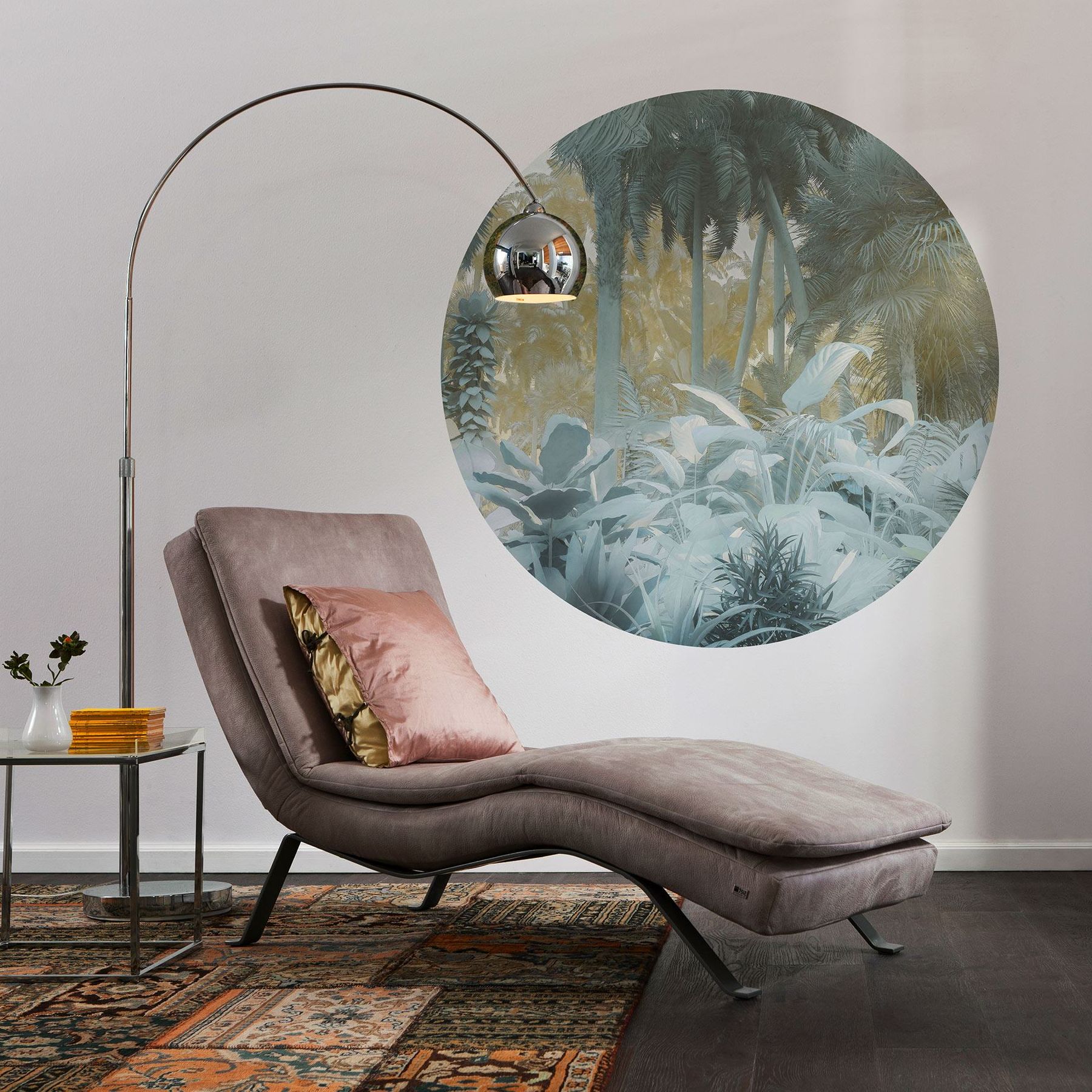 Komar Fototapete Disney Dot Exotic Jungle 125 x 125 cm Vlies Selbstklebend Dschungel Nebel