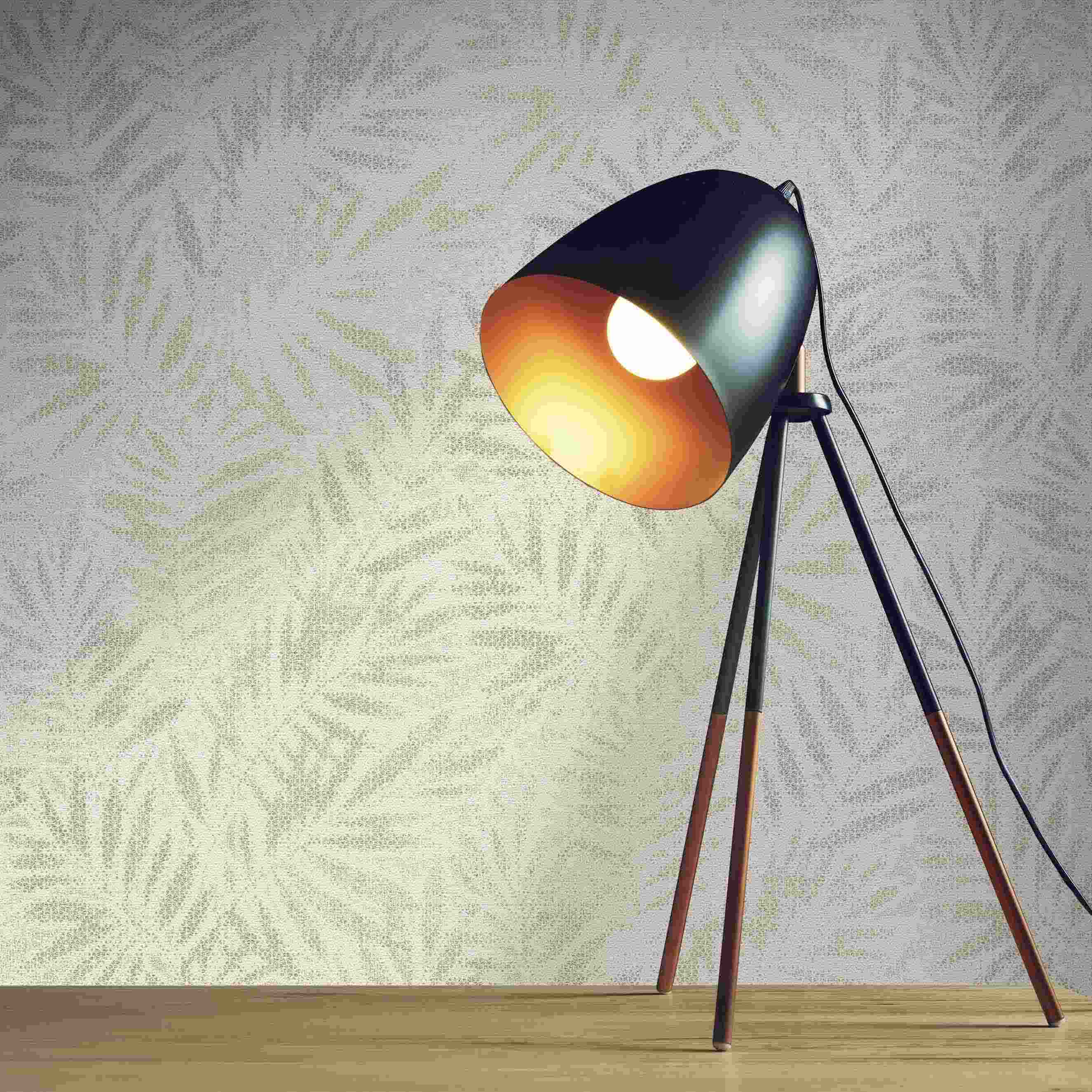 Tapete Aleix Bäume Blätter M1-No.4365 Vlies Weiß Grau Blätter Tadessi 10.05 x 0.53 m