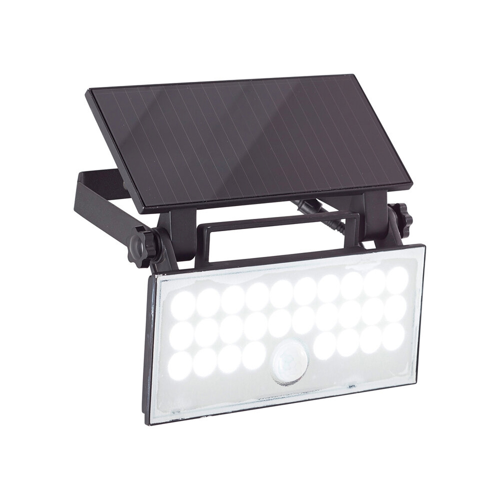 LED Wandleuchte 4.3 x 19.1 x 19.4 cm Schwarz Kunststoff Wandlampe Basic Harmonisch