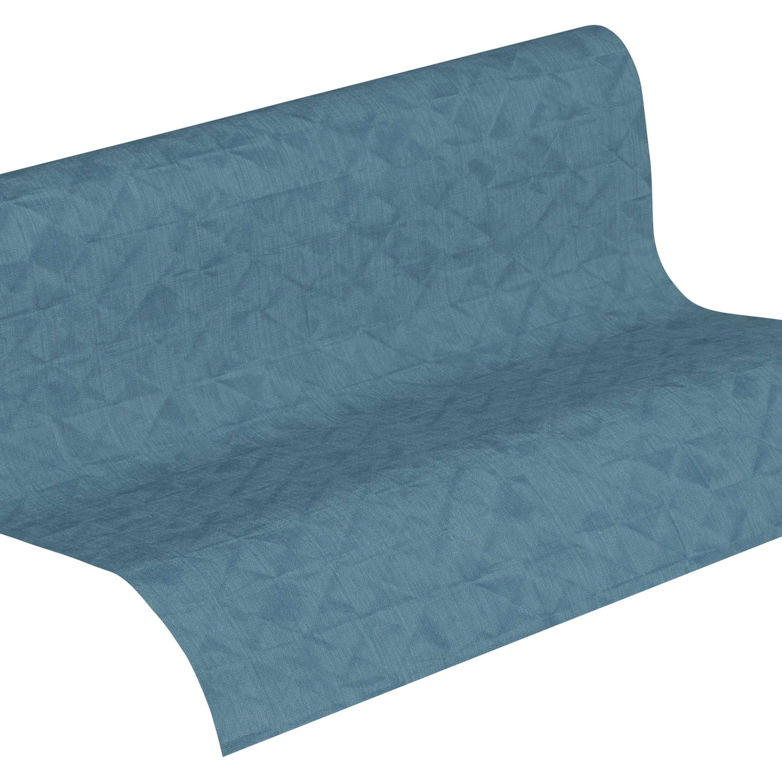 A.S. Creation | Exotic Life | 372848 | Vliestapete | Einfarbig | Uni | 0.53 x 10.05 m | Blau