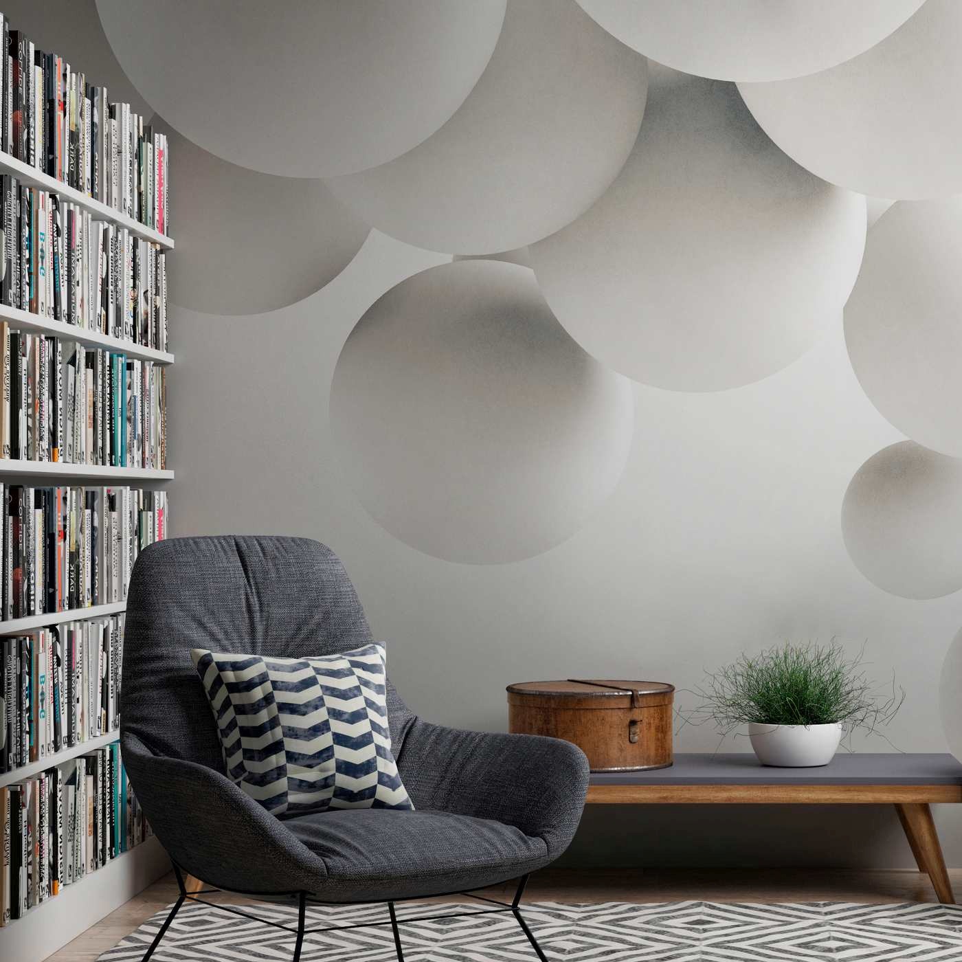 A.S. Creation Fototapete The Wall 382911 Ein Motiv pro Rolle 3D Optik Weiß