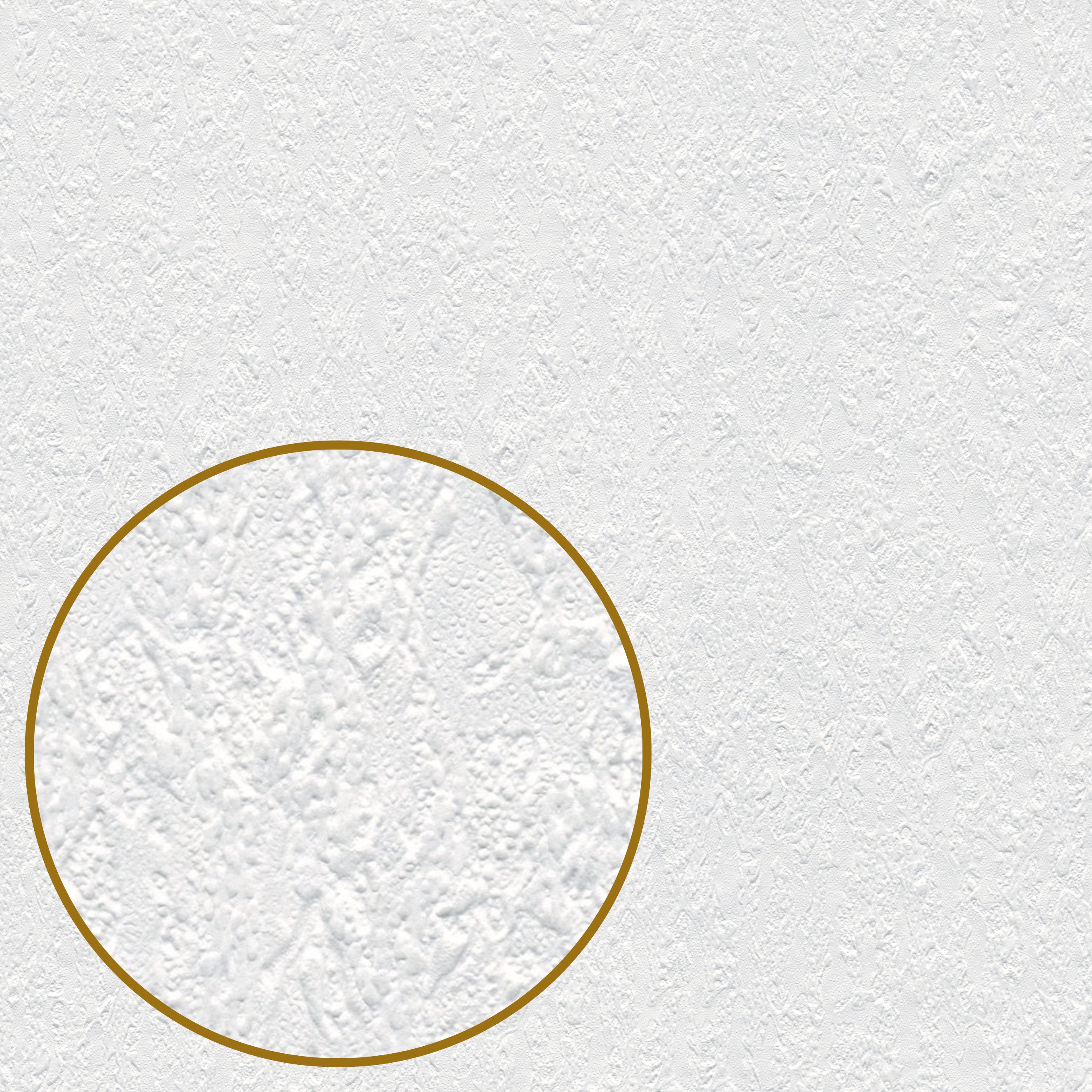 Tapete Überstreichbar TA-01-03923 | Vliestapete | Weiß | Unitapete | grobe Putzoptik | 1 Karton | 12