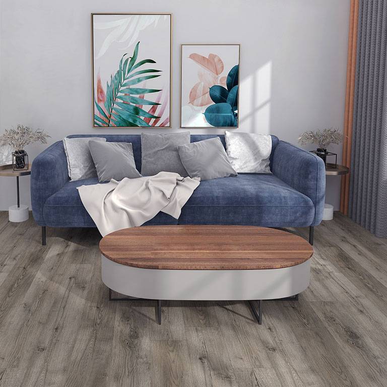 Check One Vinylboden 2464 Terpe 1220 x 182 x 5 mm Klick Vinyl Holzoptik Eiche Braun