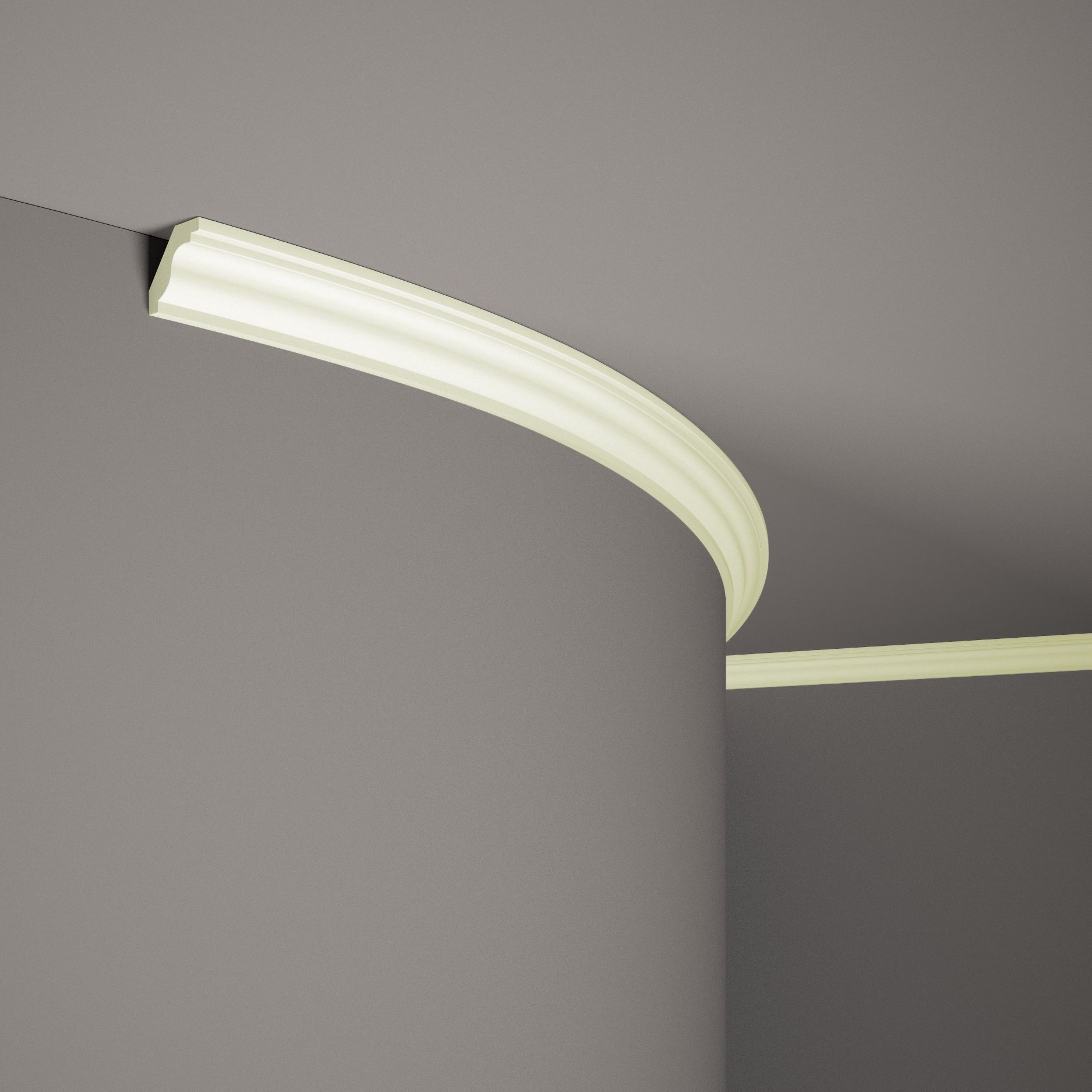 Mardom flexible Deckenleiste MDB135F Profoam 35 x 28 x 2000 mm Weiß Stuckleiste biegsam