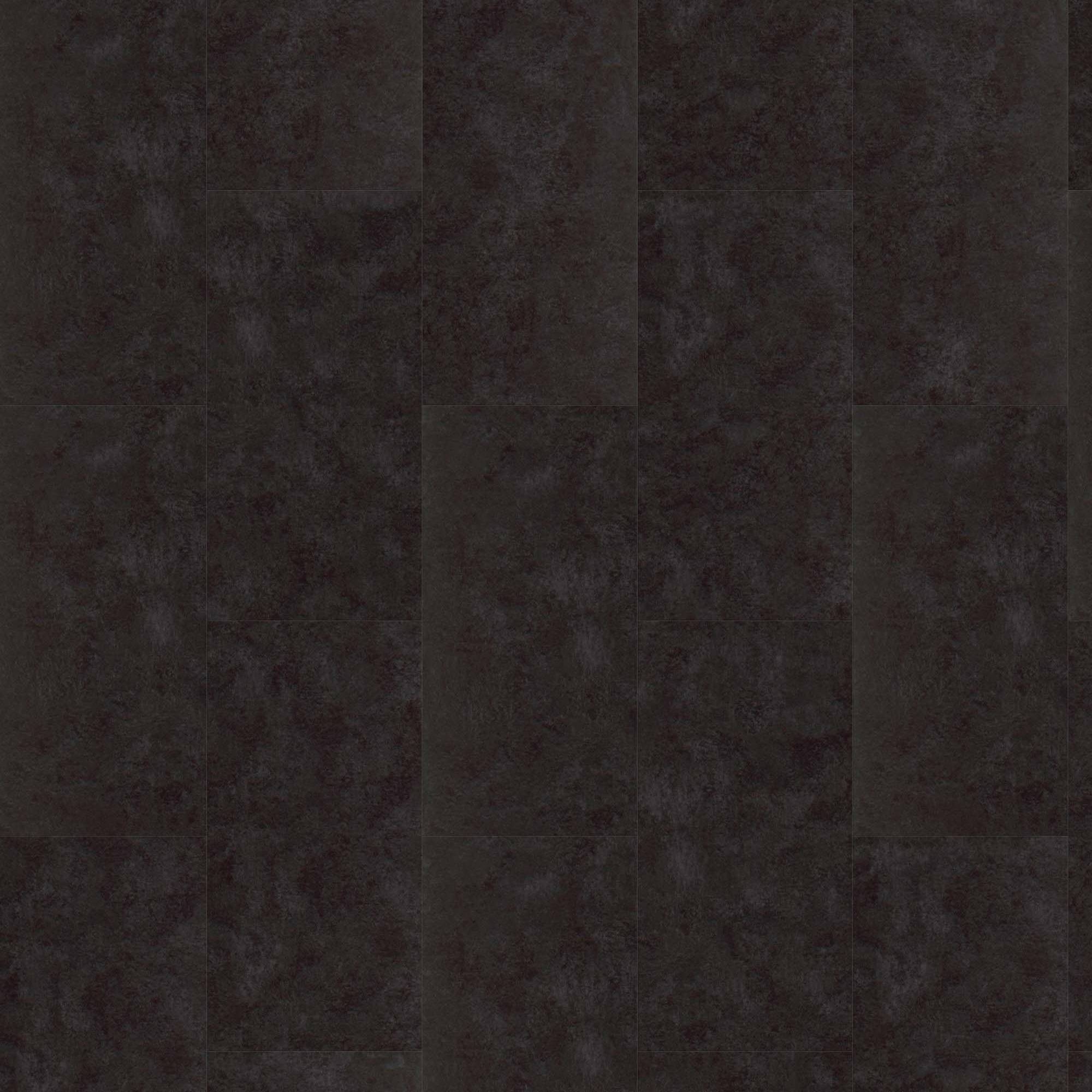 Vinylboden 24H3 8050H Designbelag 609.6x304.8x2 mm Klebe Vinyl Fliesenoptik Steinoptik Schwarz NKL31