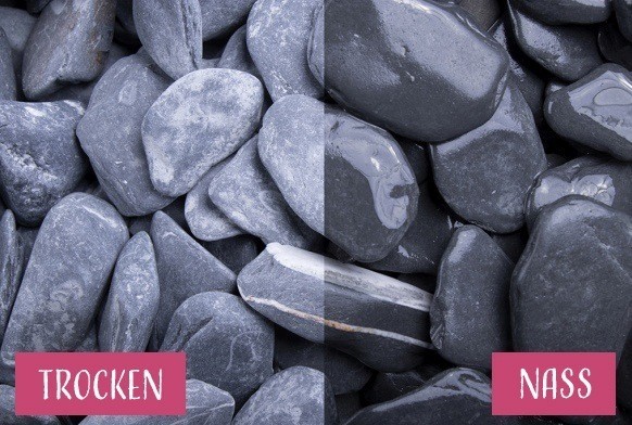 Canadian Slate 15 - 30 mm Schiefer Zierkies Getrommelt Schwarz Garten anlegen Kies GSH