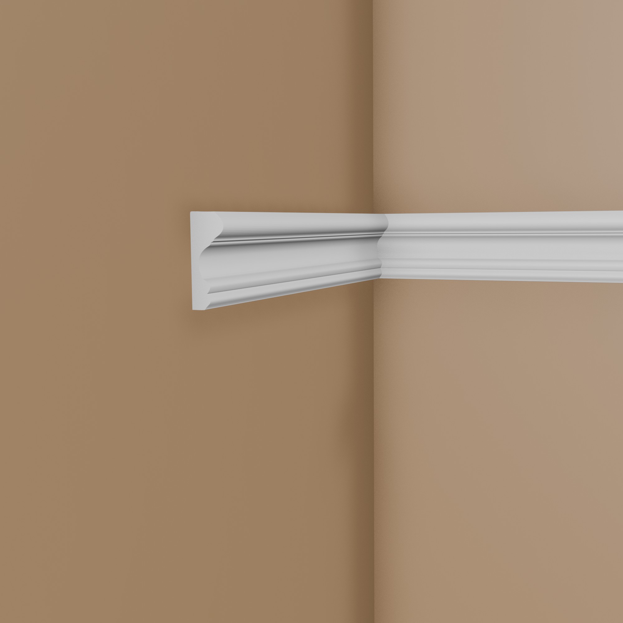 Mardom Wandleiste MDD311 Profoam 25 x 85 x 2000 mm Weiß Zierleiste Dekorleiste