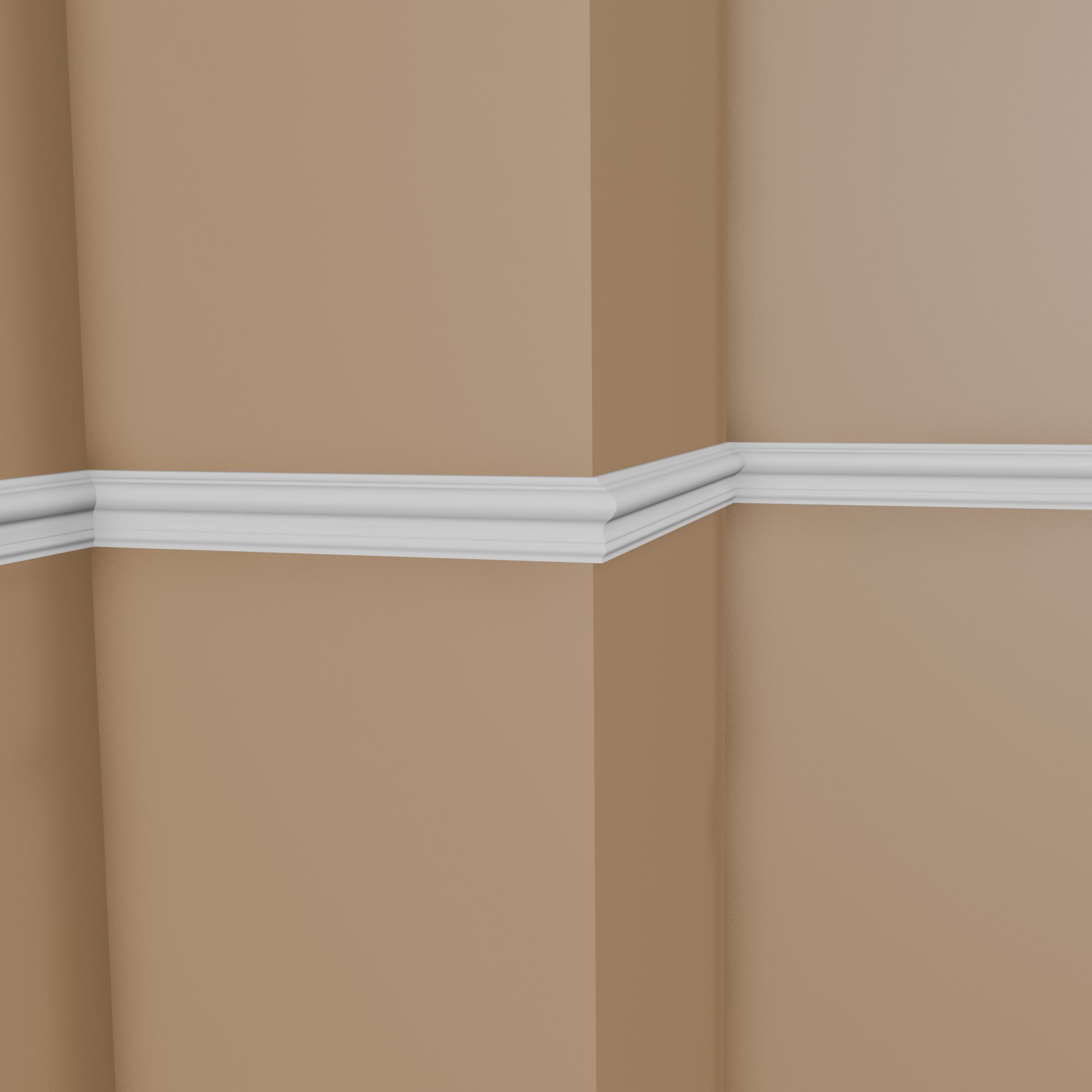 Mardom Wandleiste MD346 Polyforce 23 x 61 x 2000 mm Weiß Zierleiste Modern