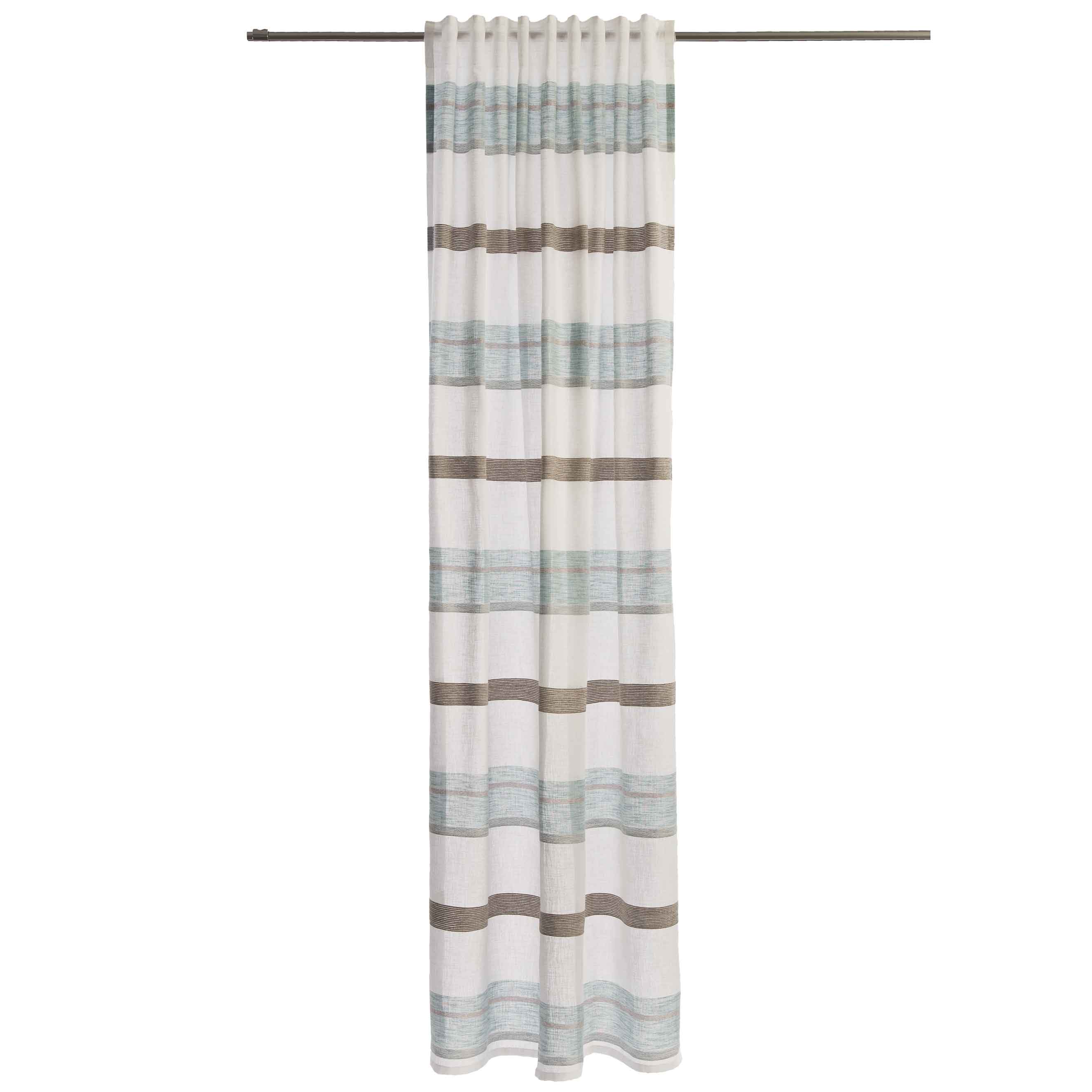 Schlaufenschal Amedeo V3-No.8 | versch. Farben | Vorhang mit verdeckten Schlaufen | halbtransparent