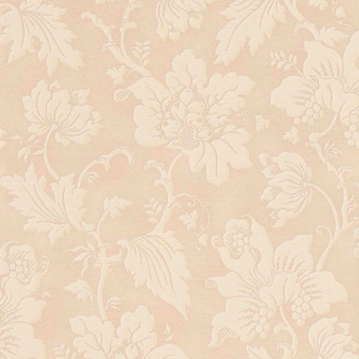 Rasch | Trianon XIII | 570465 | Vliestapete | Botanisch | 0.53 x 10.05 m | Beige | Rosa