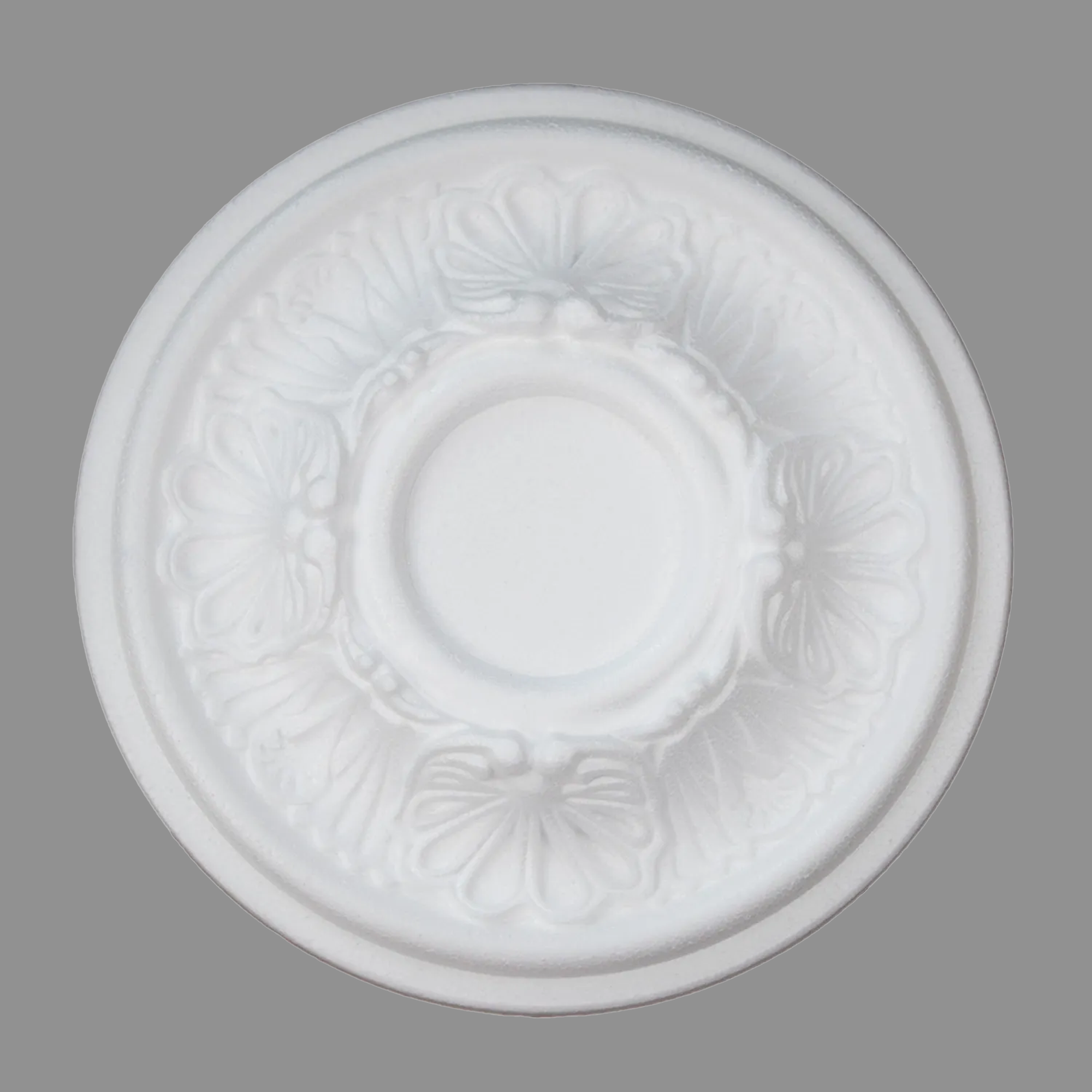 Stuckrosette R17 280 mm Deckenrosette Weiß überstreichbar Stuckrosette Styropor Marbet