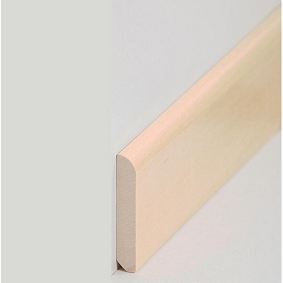 Sockelleisten "Würzburg" - Abachi natur (Massivholz lackiert / 15.1.56.3)