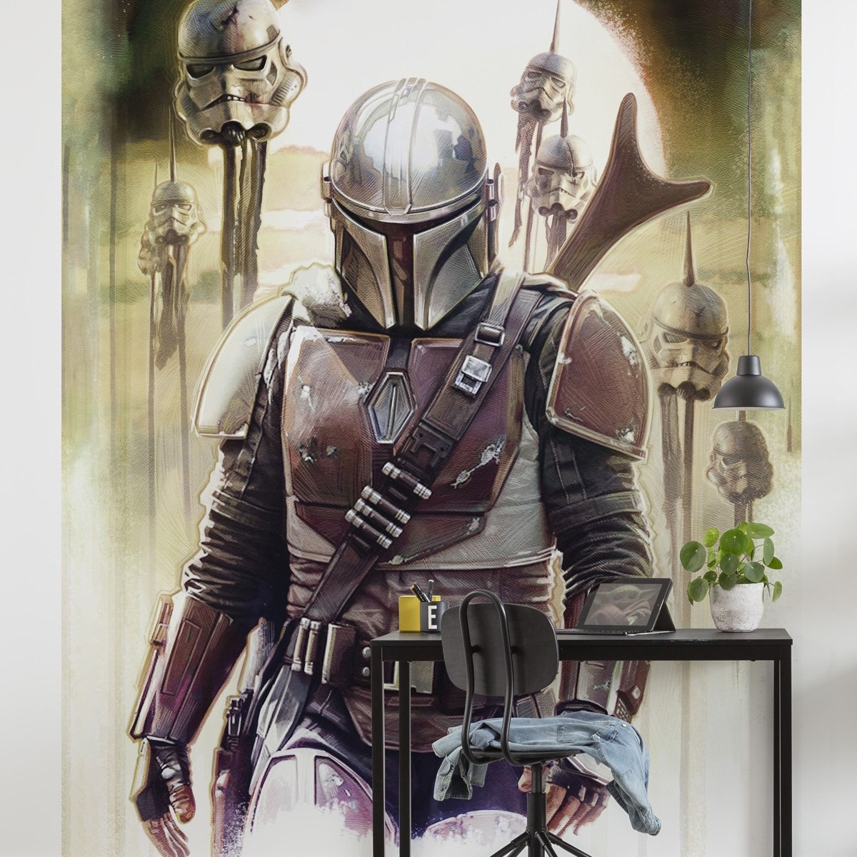 Komar Fototapete Star Wars The Mandalorian Big Impaler 280 x 200 cm Digitaldrucktapete Vlies Galaxis