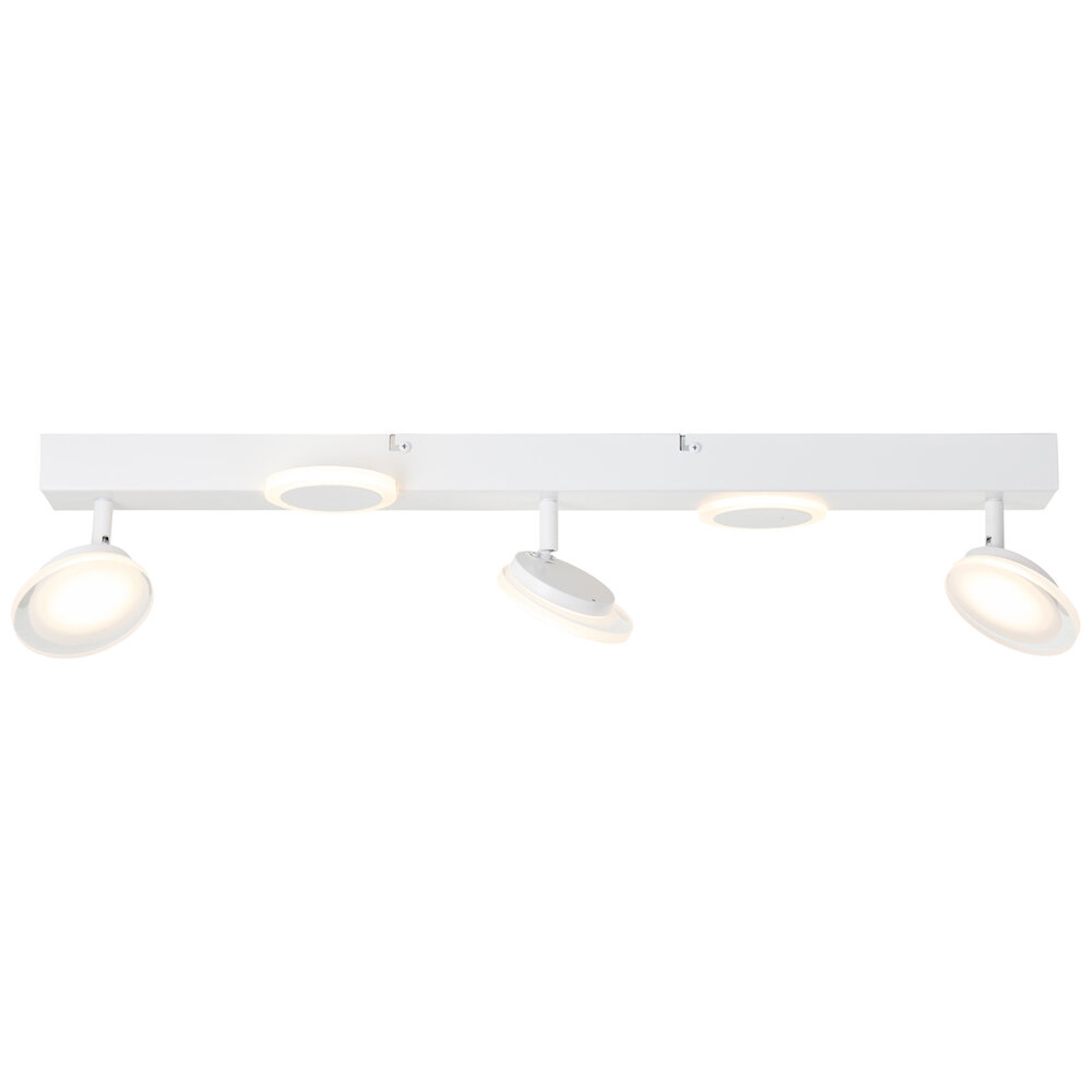 LED Deckenleuchte 16 x 15 x 70 cm Weiss Kunststoff Deckenlampe Modern Lichtfarbe: Warmweiß