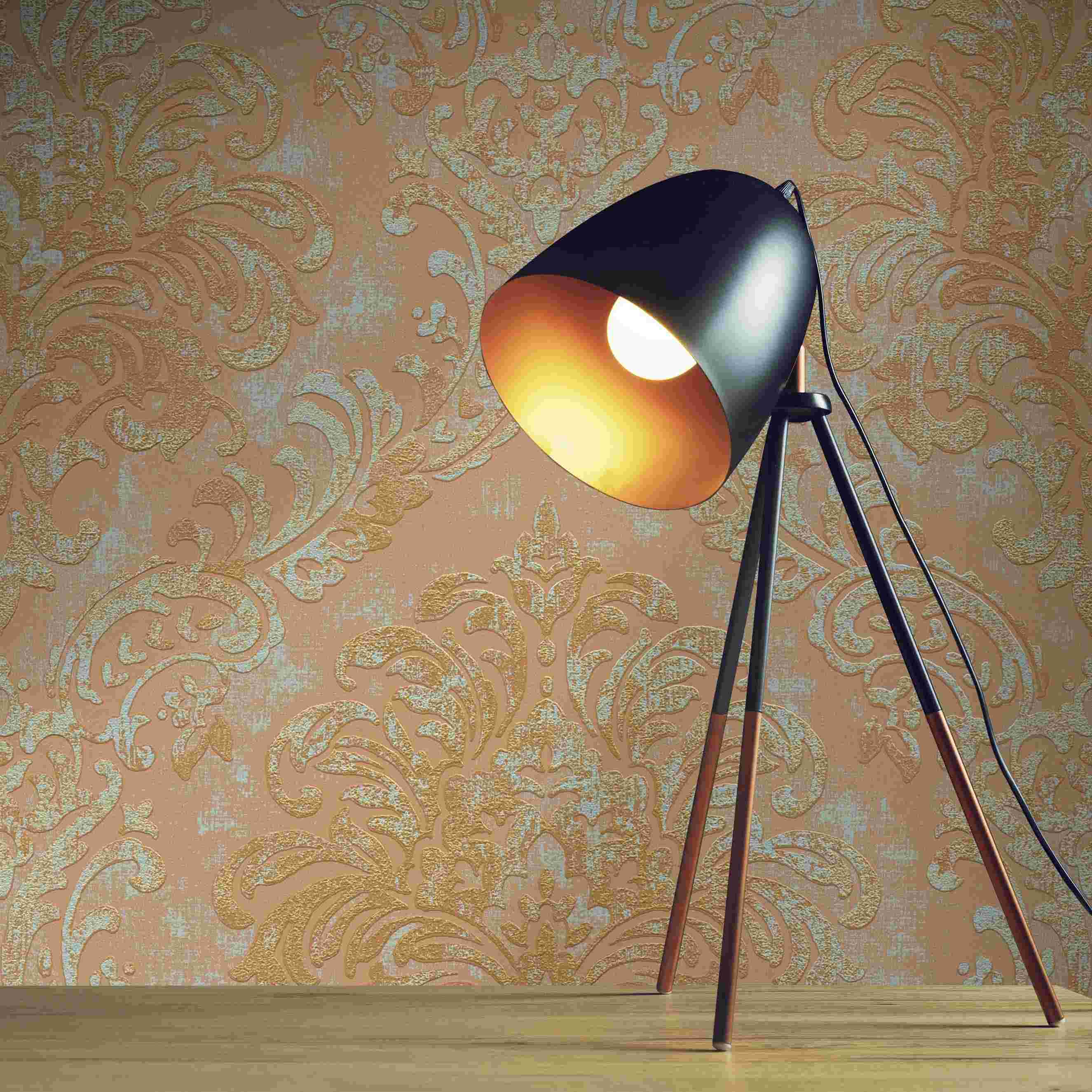 Tapete Giulia Barock M1-No.4346 Vlies Orange Rosa Ornament Tadessi 10.05 x 0.53 m