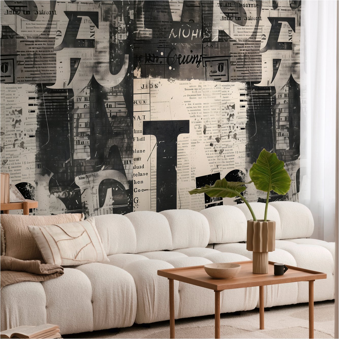 Fototapete 791444 Creme Vintage Abtrakt CosmoLiving by Cosmopolitan A.S. Creation