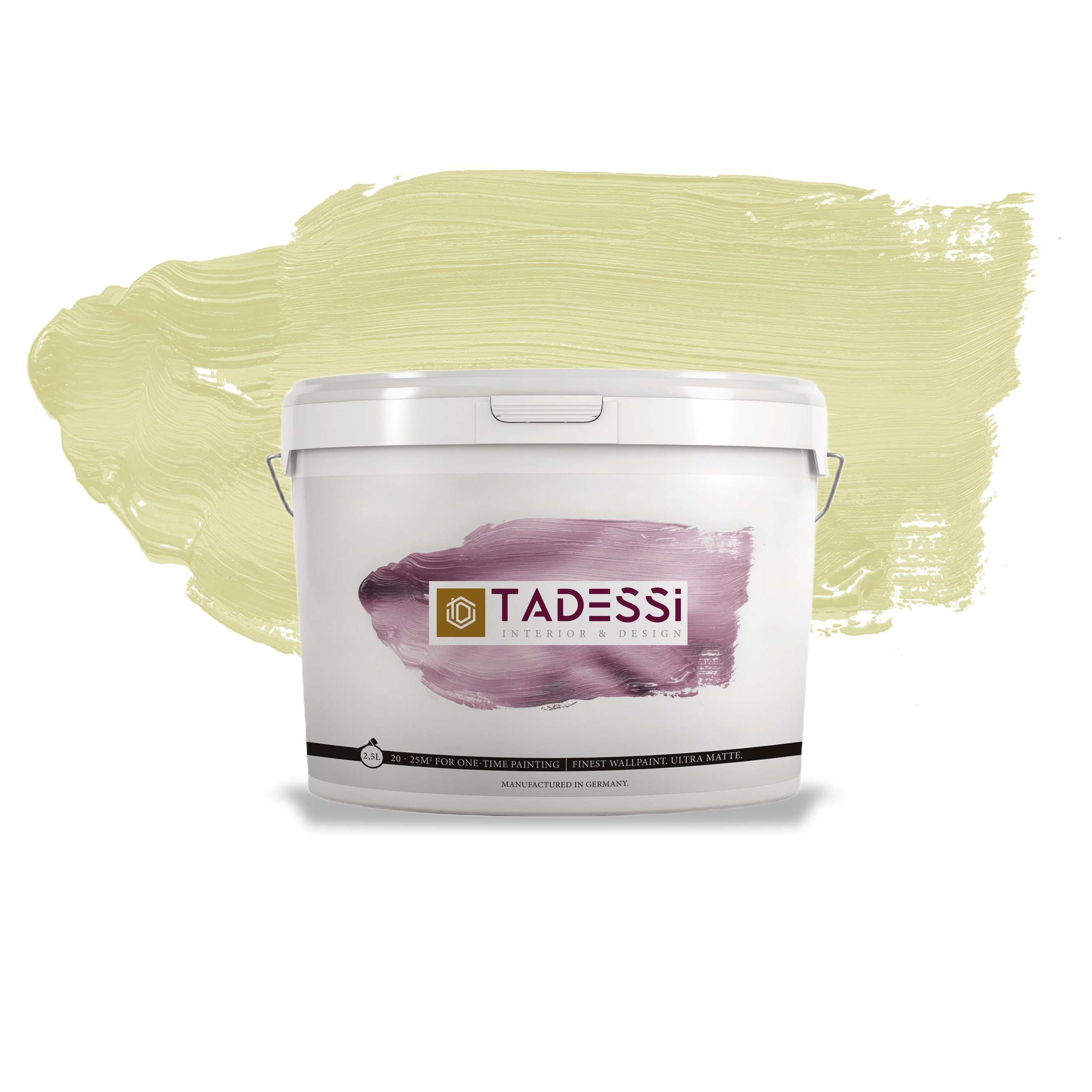 TADESSI Color Vista - Wandfarbe Pastellgrün - Matte Innenfarbe - Hochwertige Dispersionsfarbe
