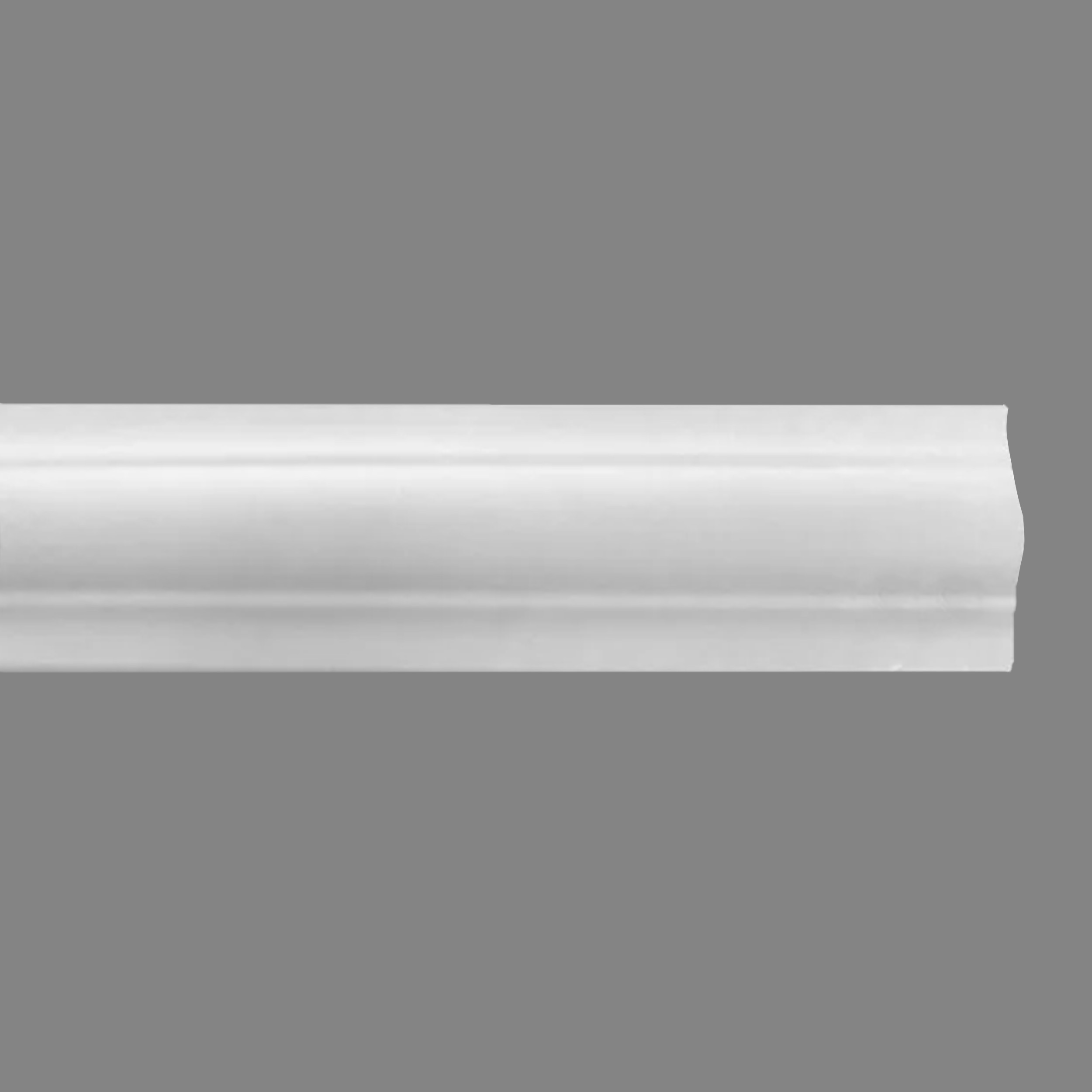 PROVISTON | Zierleiste Weimar | Gips | 12 x 25 x 910 mm | Wandleiste | Weiß