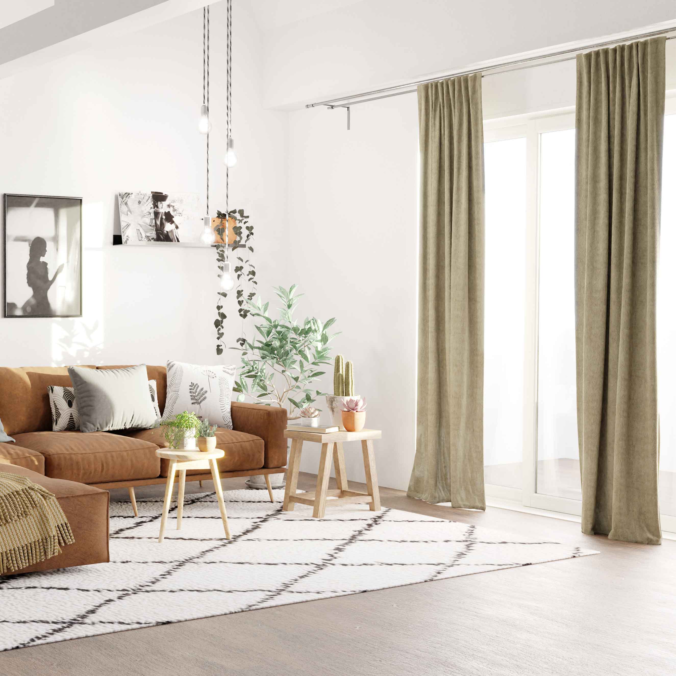 Schlaufenschal Amalia V3-No.39 | versch. Farben | Vorhang mit verdeckten Schlaufen | blickdicht