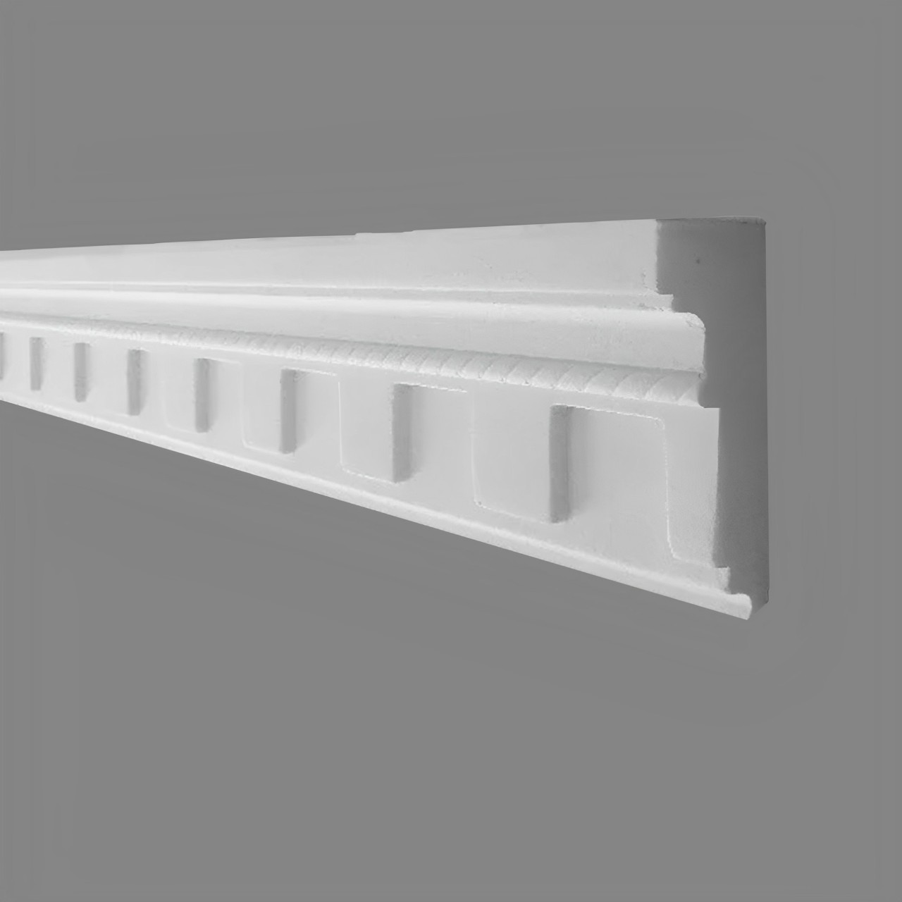 PROVISTON | Gipsleiste Duisburg | Echter Gipsstuck | 40 x 95 x 1000 mm | Stuckleisten aus Gips