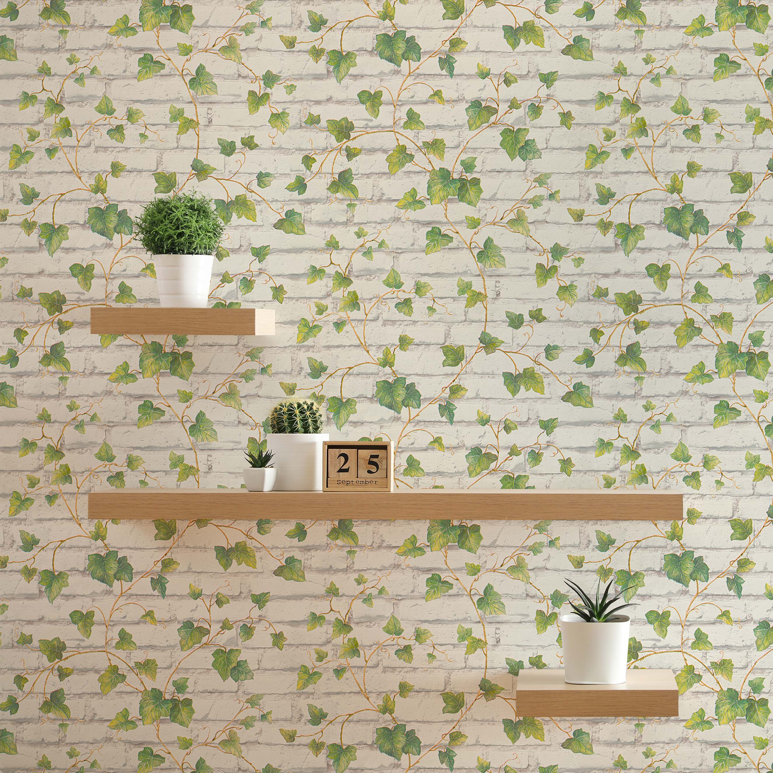 Tapete Steinoptik Dino M1-No.52 Vliestapete Grün Weiß Steintapete Natur