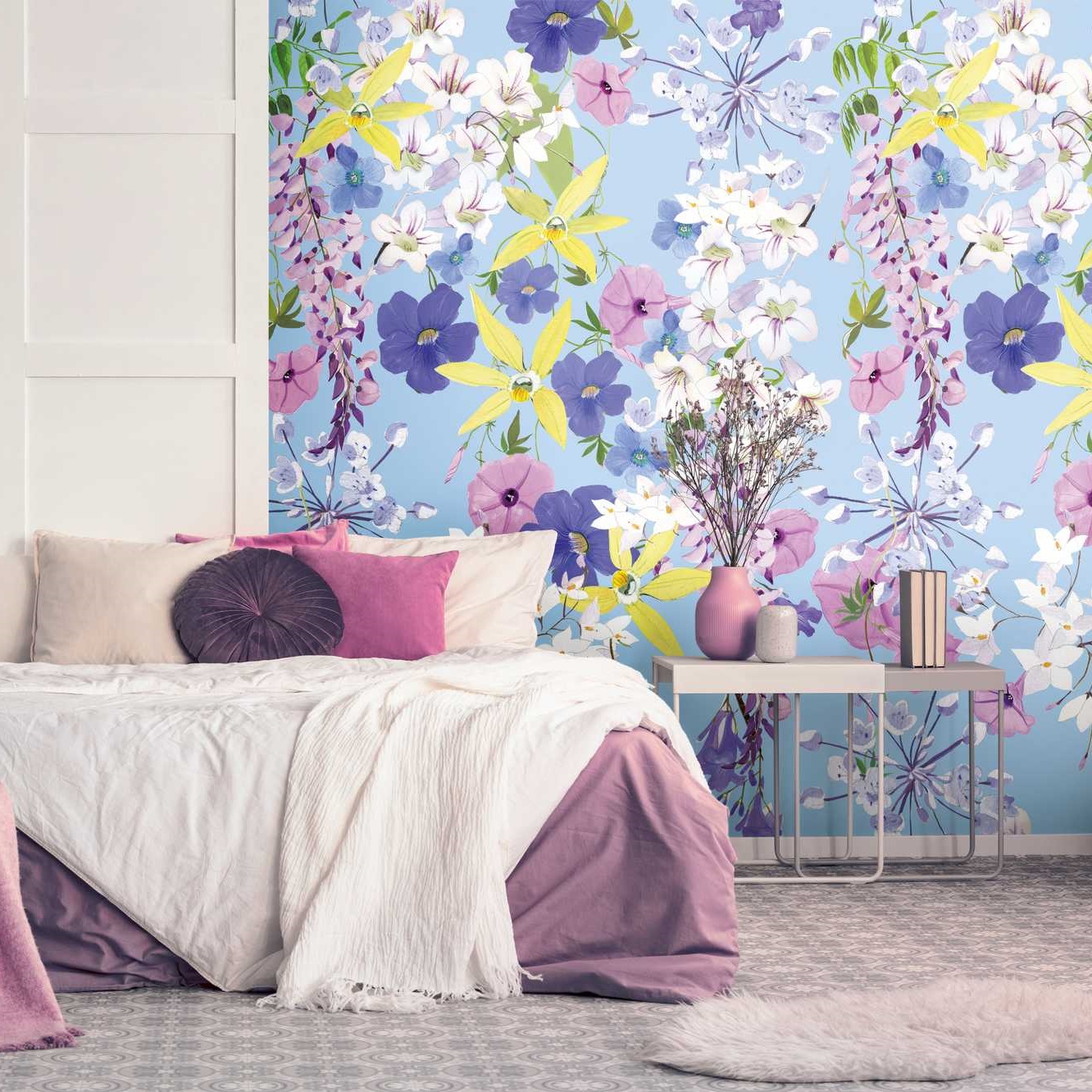 A.S. Creation Fototapete The Wall II 391961 Ein Motiv pro Rolle Blumenoptik Bunt